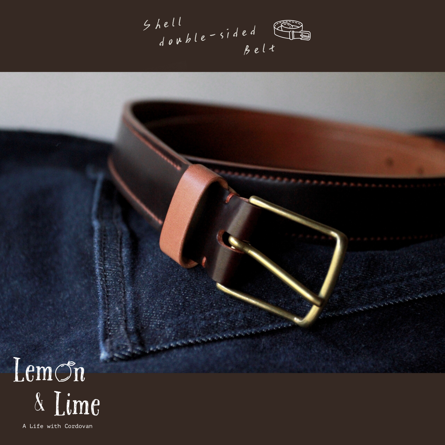 Shell Belt【Horween】シェルコードバンのベルト