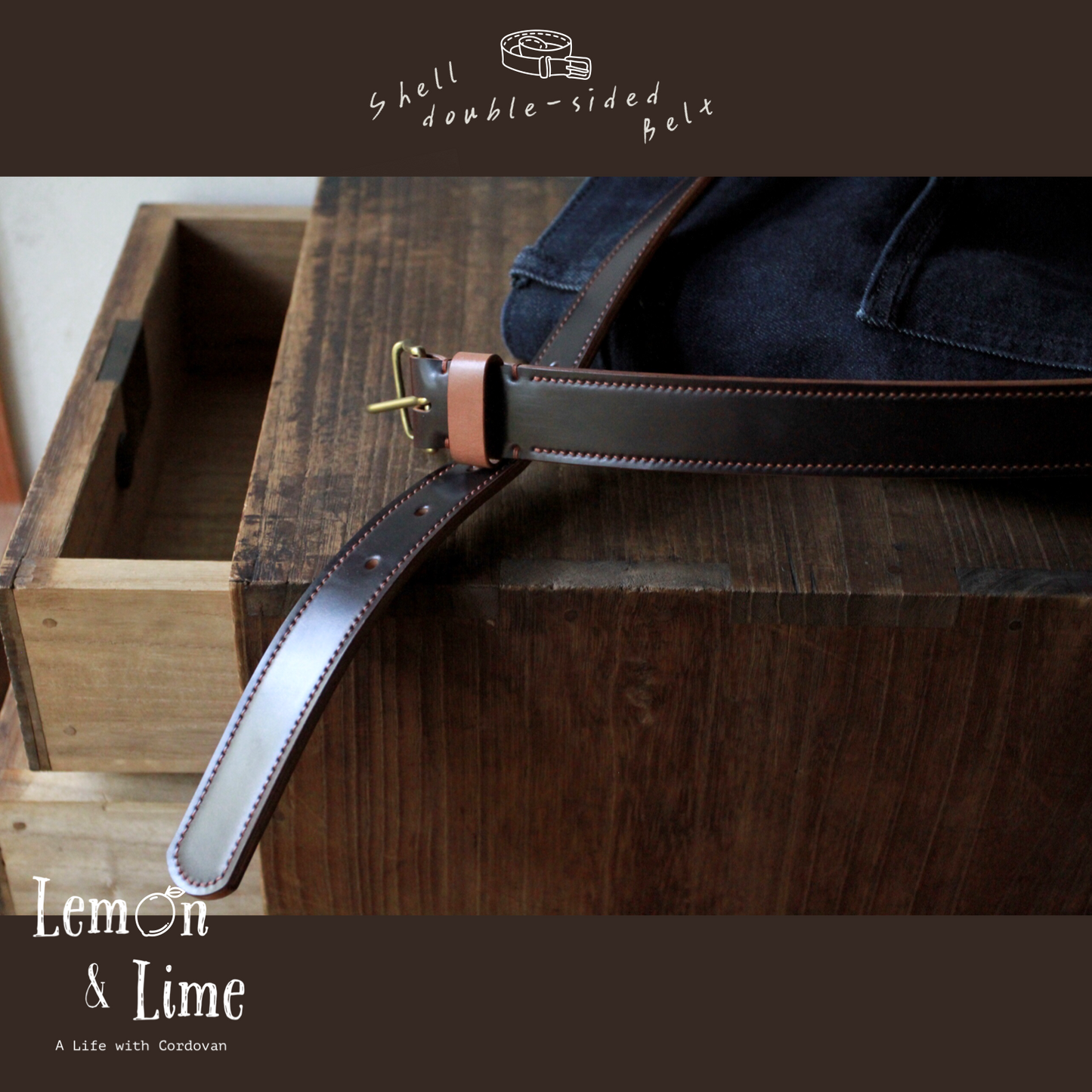 Shell Belt【Horween】シェルコードバンのベルト
