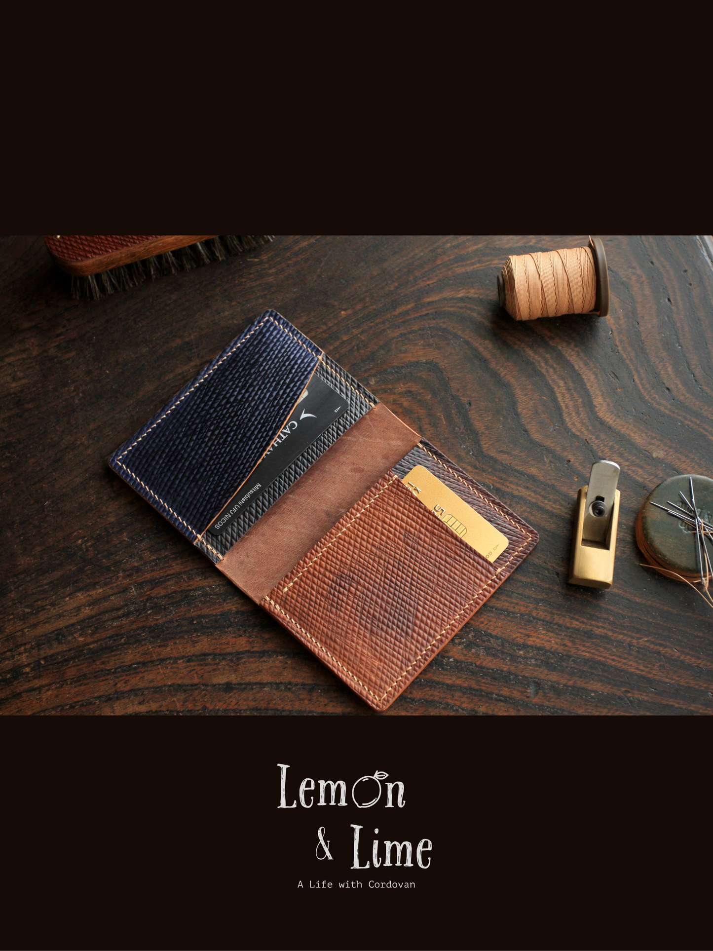Shell Wallet / Simple / 4-pocket Card Wallet【Horween】シェルコードバンの4ポケットカードホルダー