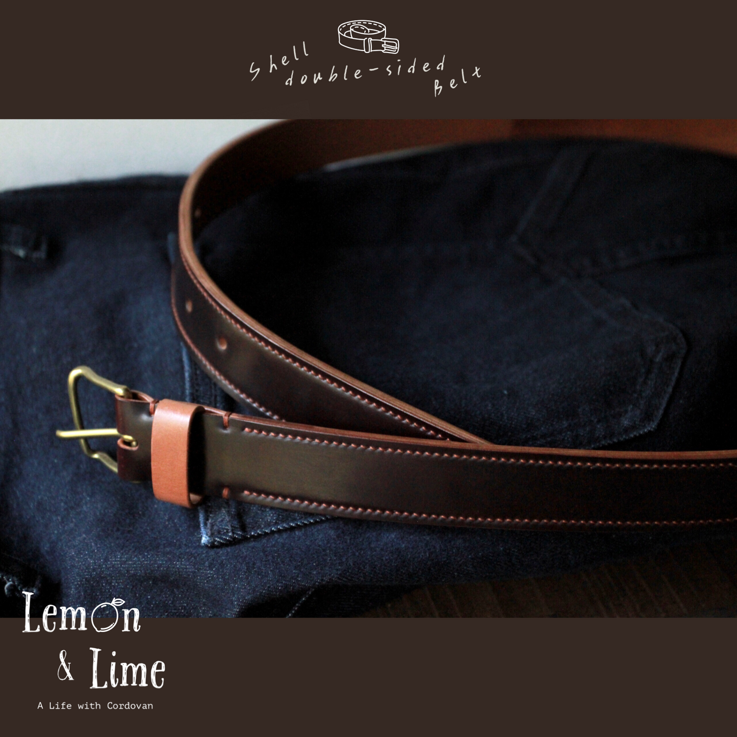 Shell Belt【Horween】シェルコードバンのベルト