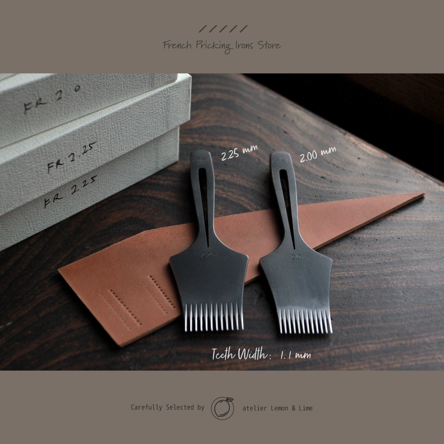 * ヨーロッパ目打ち 3本セット【Jun Lin】French Pricking Irons