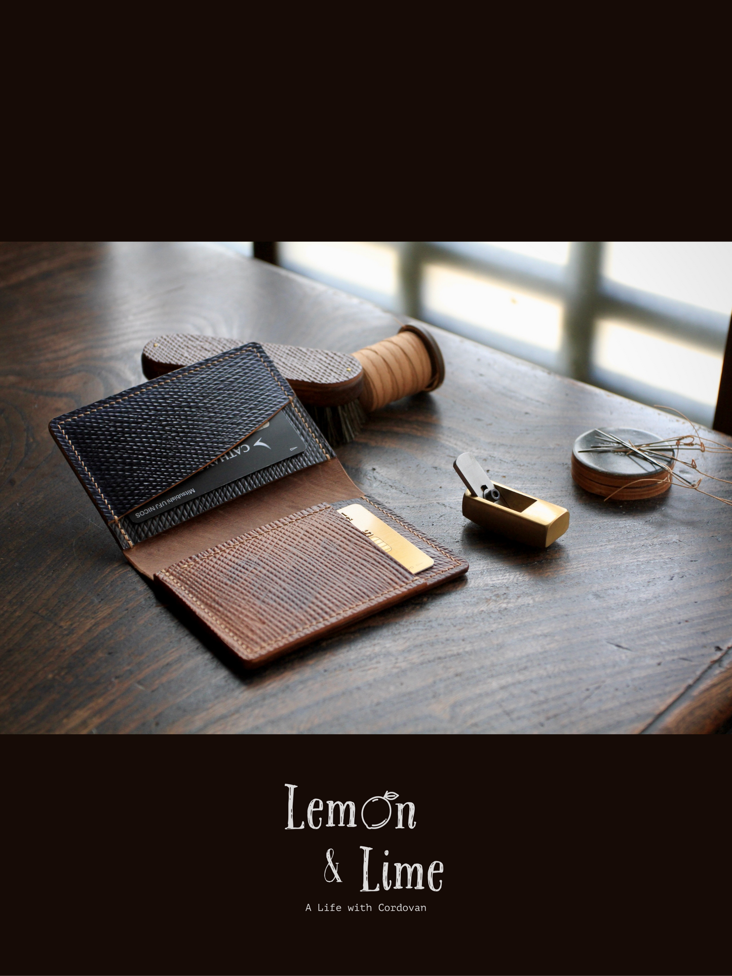 Shell Wallet / Simple / 4-pocket Card Wallet【Horween】シェルコードバンの4ポケットカードホルダー