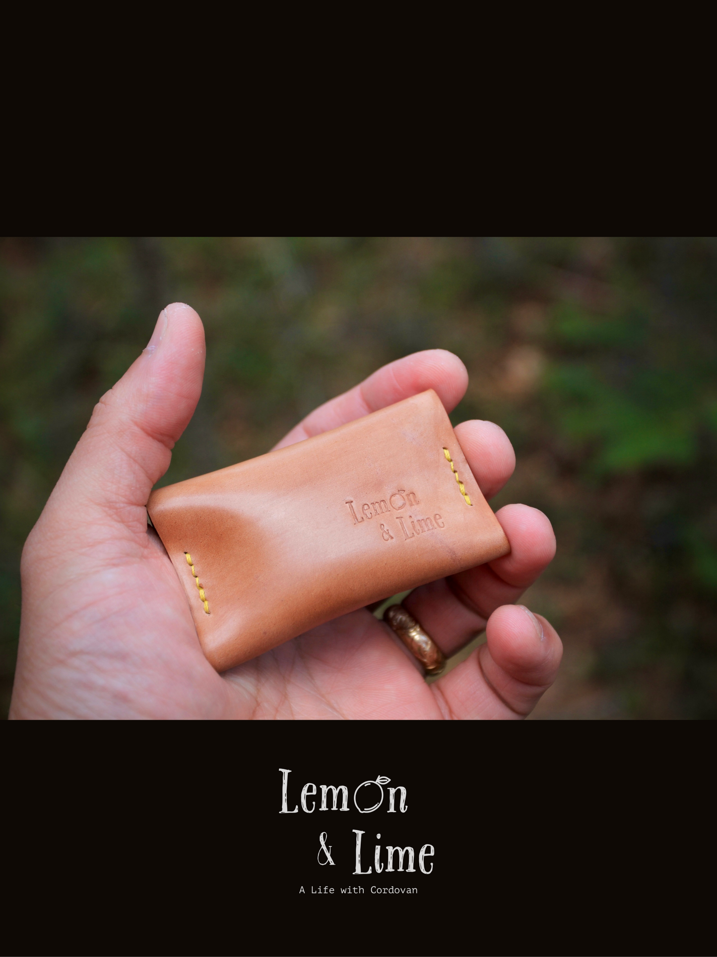 Shell Wallet / Simple / Coin Purse with Strap【Horween】シェルコードバンでつくったストラップで留める小銭入れ