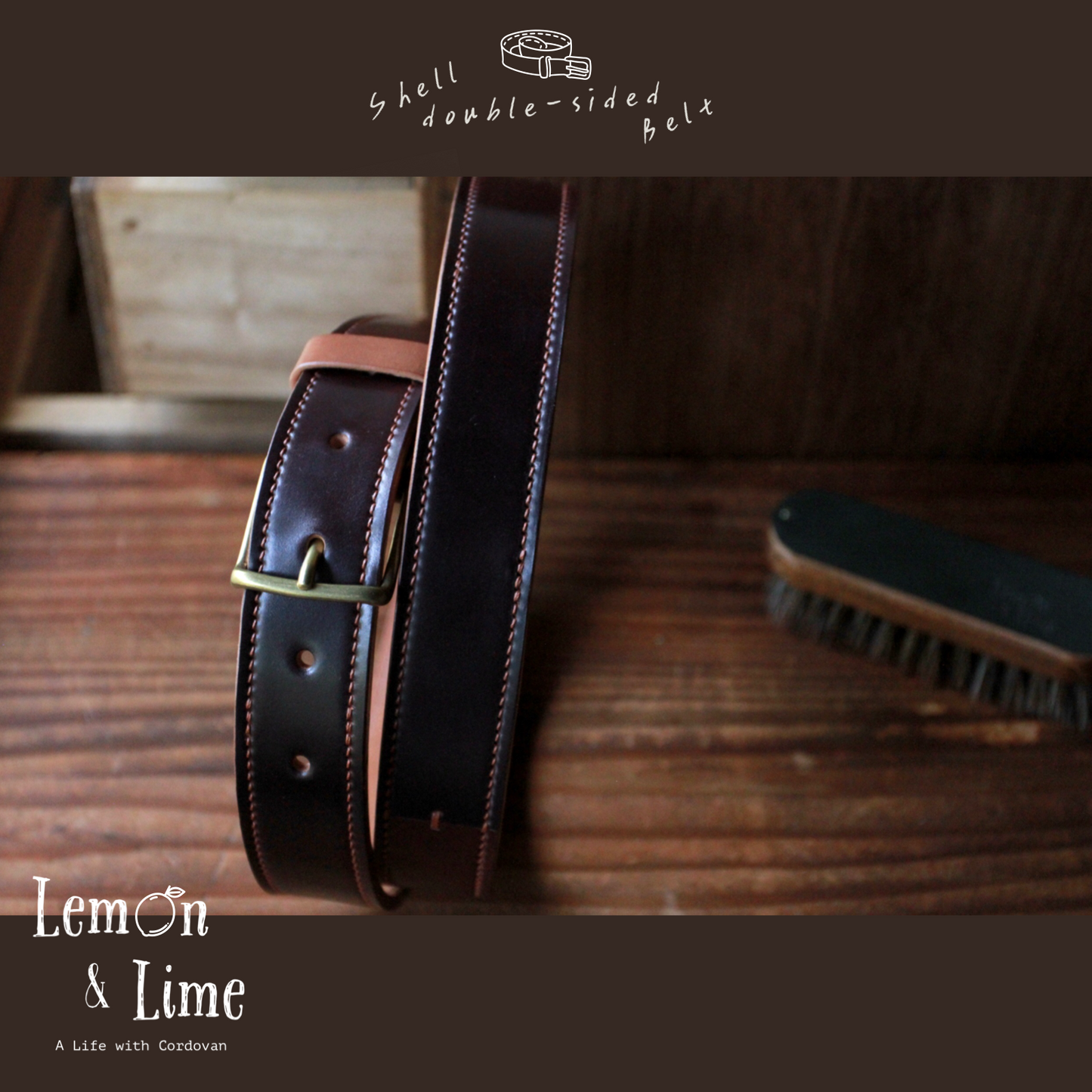 Shell Belt【Horween】シェルコードバンのベルト
