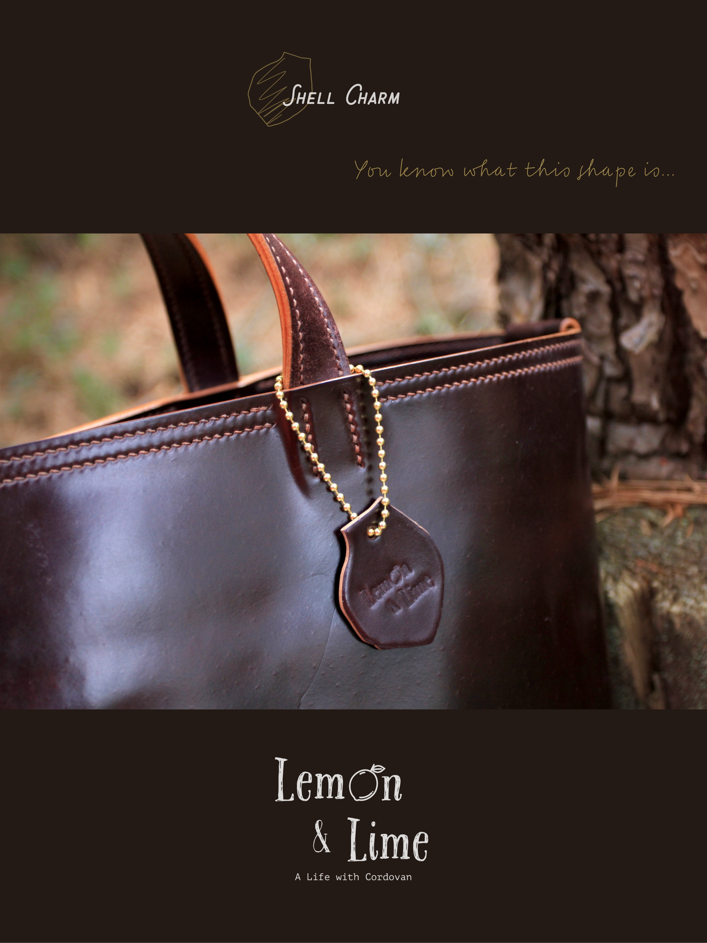 Shell Charm【Horween】シェルコードバン型のチャーム