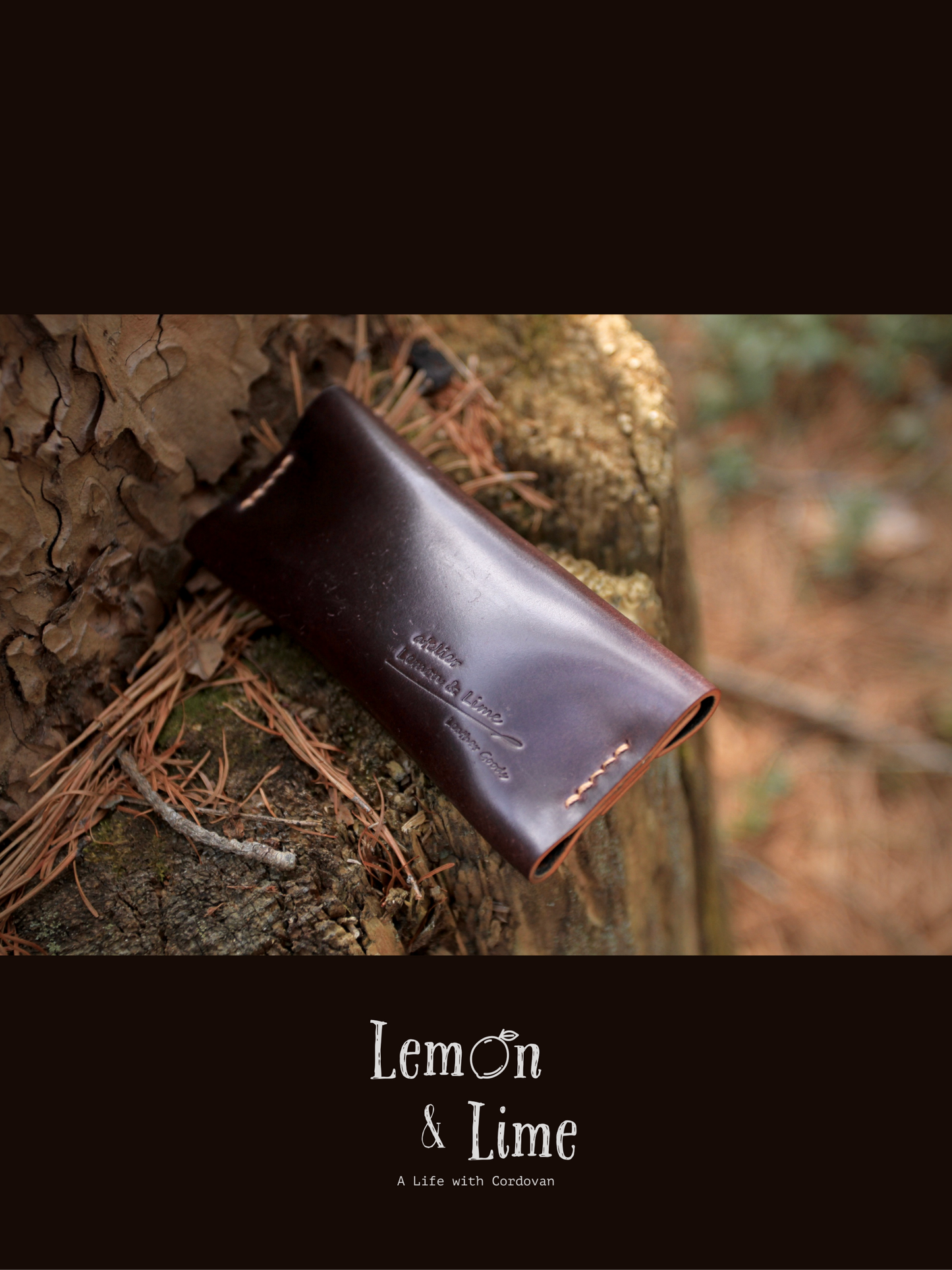 Shell Wallet / Simple / Coin Purse with Strap【Horween】シェルコードバンでつくったストラップで留める小銭入れ