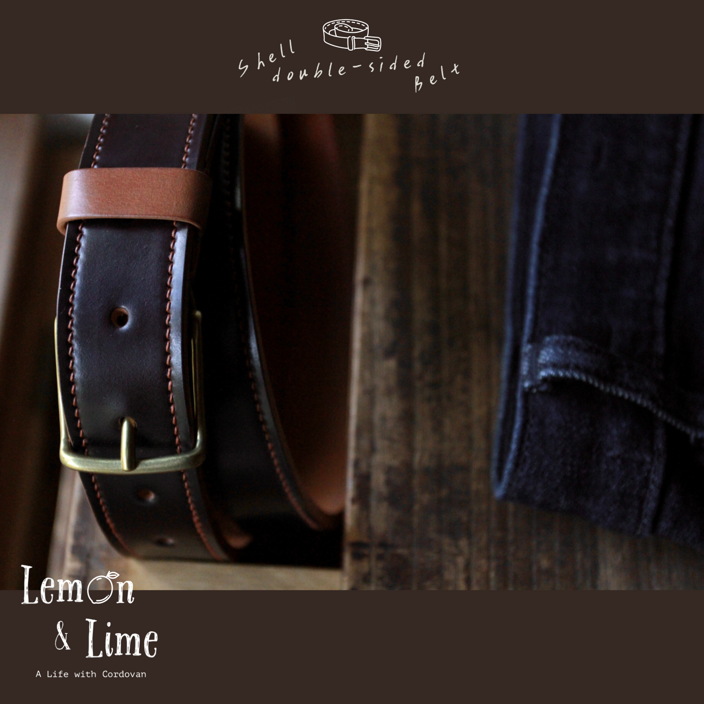 Shell Belt【Horween】シェルコードバンのベルト