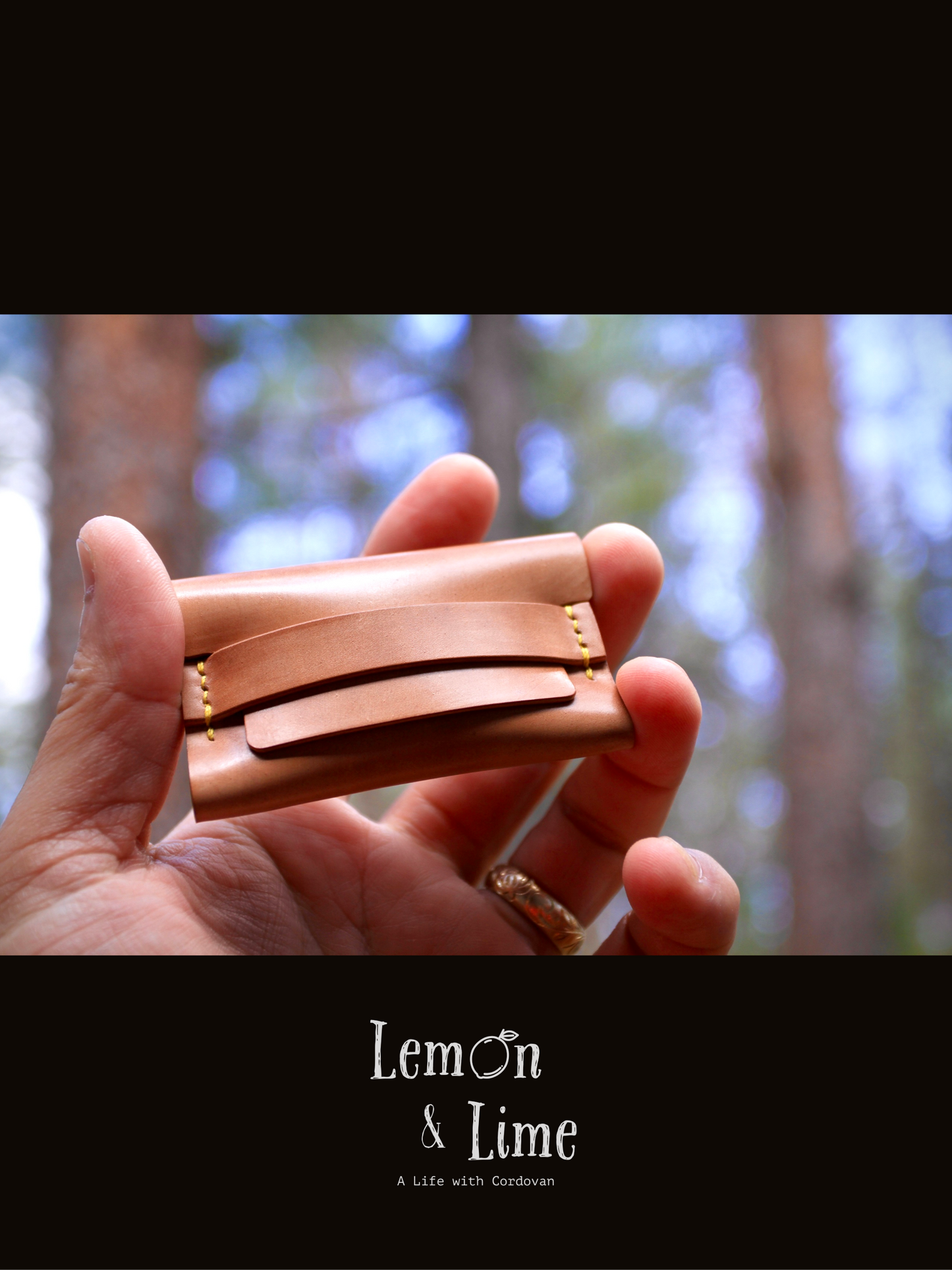 Shell Wallet / Simple / Coin Purse with Strap【Horween】シェルコードバンでつくったストラップで留める小銭入れ