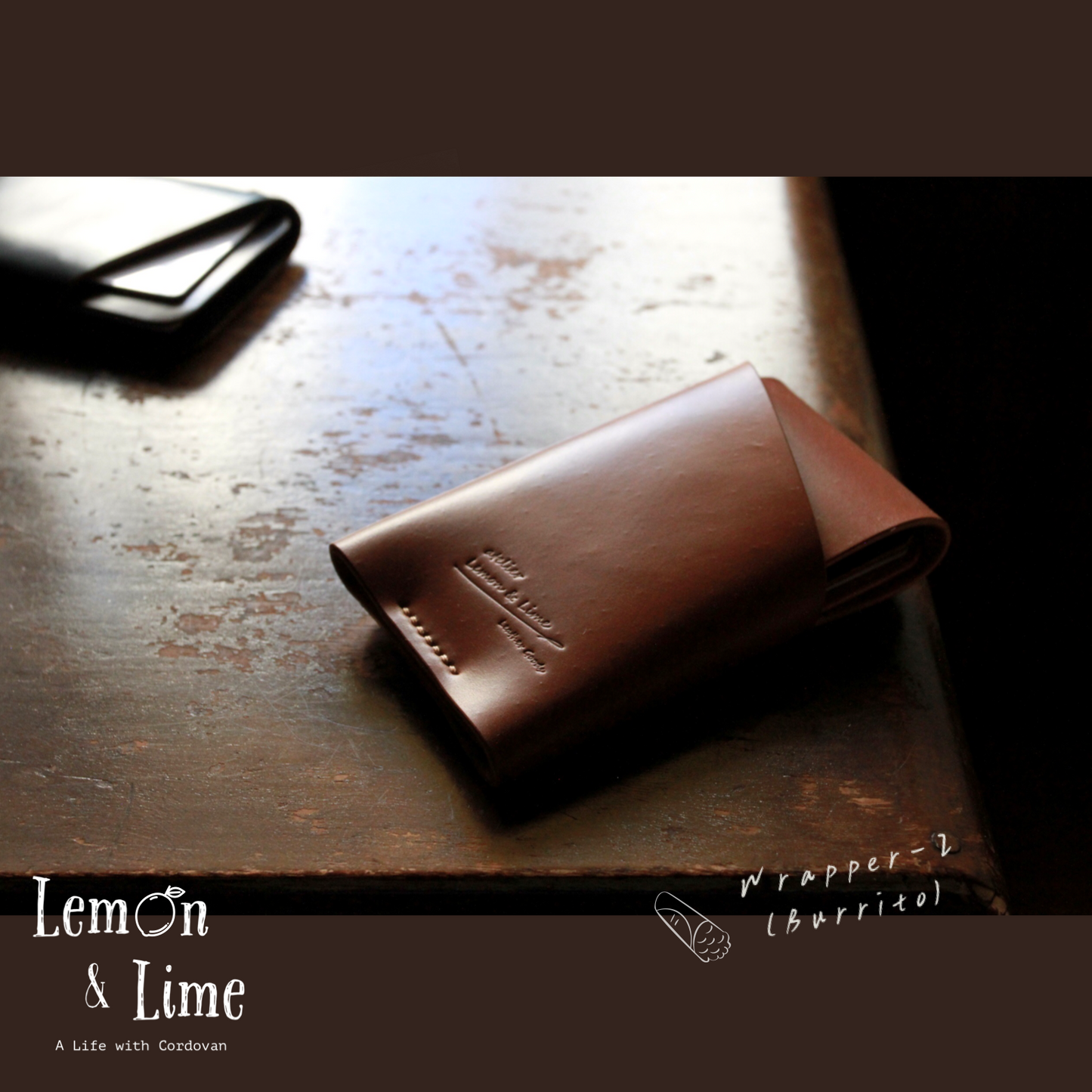 Shell Wallet / Vertical / Burrito (3-pocket, Vertical)【Horween】シェルコードバンの縦型のカードホルダー Burrito