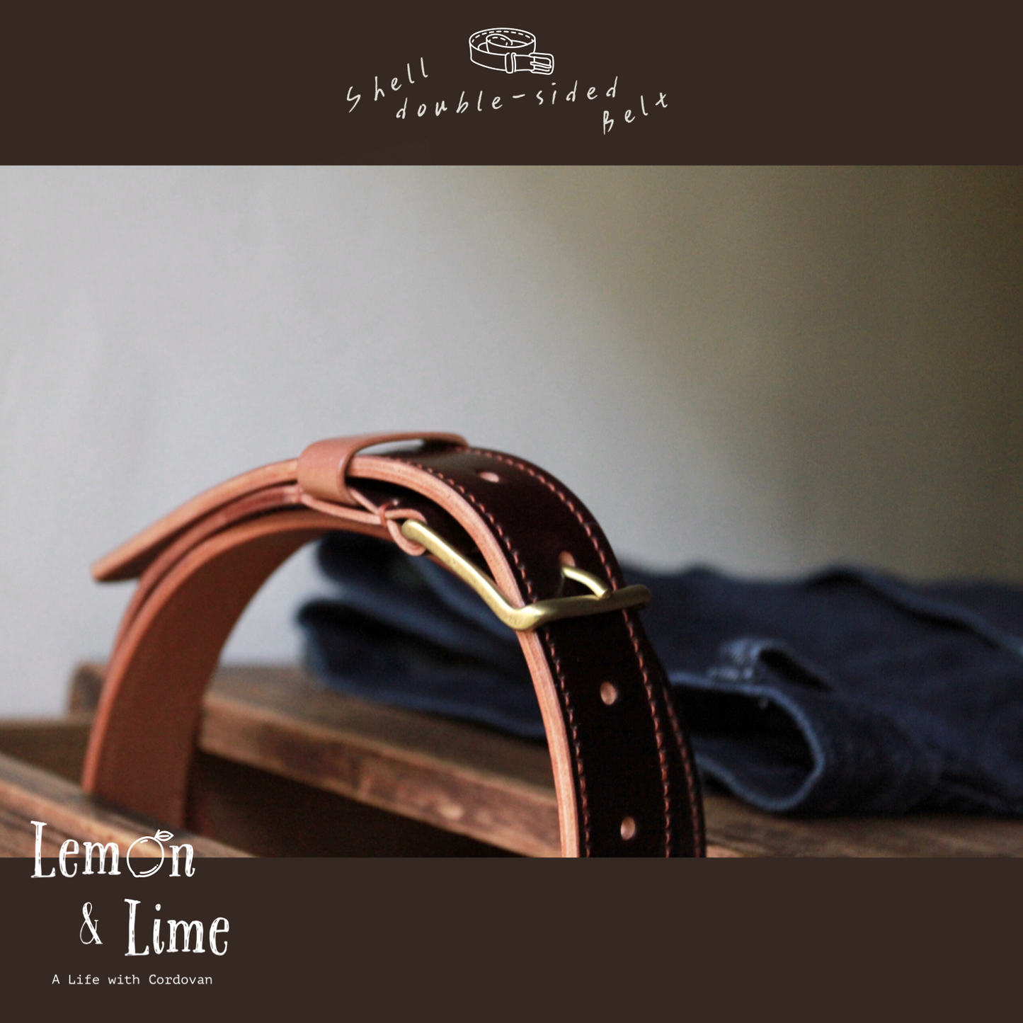 Shell Belt【Horween】シェルコードバンのベルト