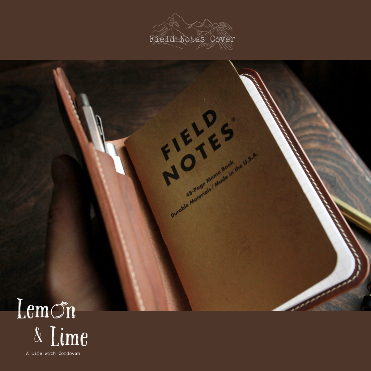 Shell Field Notes Cover【Horween】シェルコードバンのField Notes用カバー