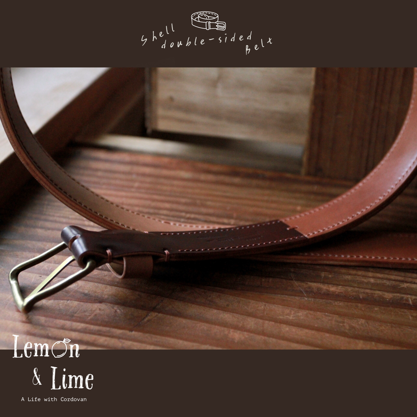 Shell Belt【Horween】シェルコードバンのベルト