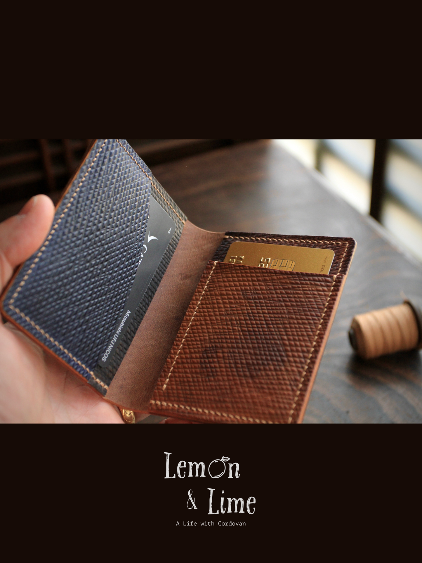 Shell Wallet / Simple / 4-pocket Card Wallet【Horween】シェルコードバンの4ポケットカードホルダー