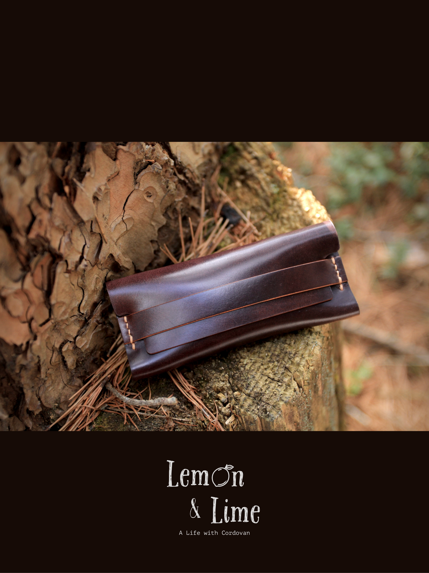 Shell Wallet / Simple / Coin Purse with Strap【Horween】シェルコードバンでつくったストラップで留める小銭入れ