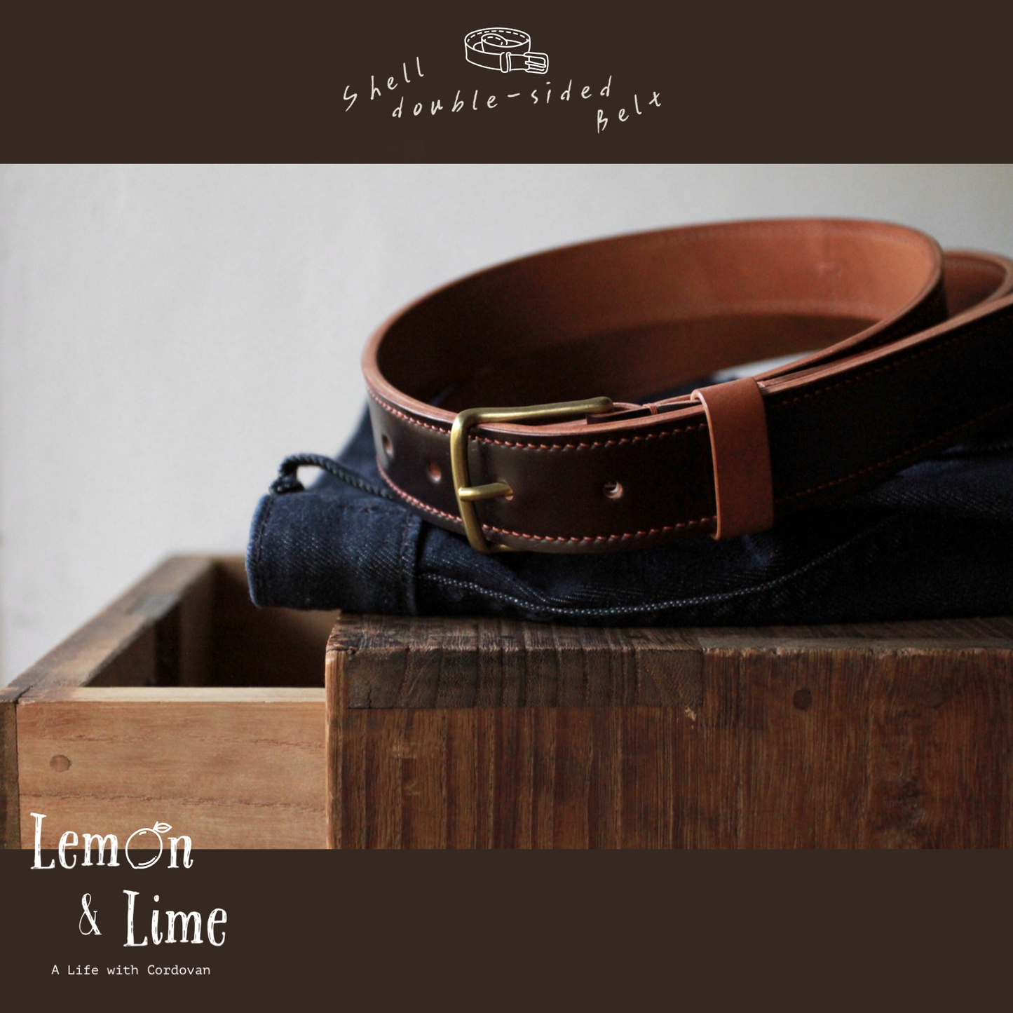 Shell Belt【Horween】シェルコードバンのベルト