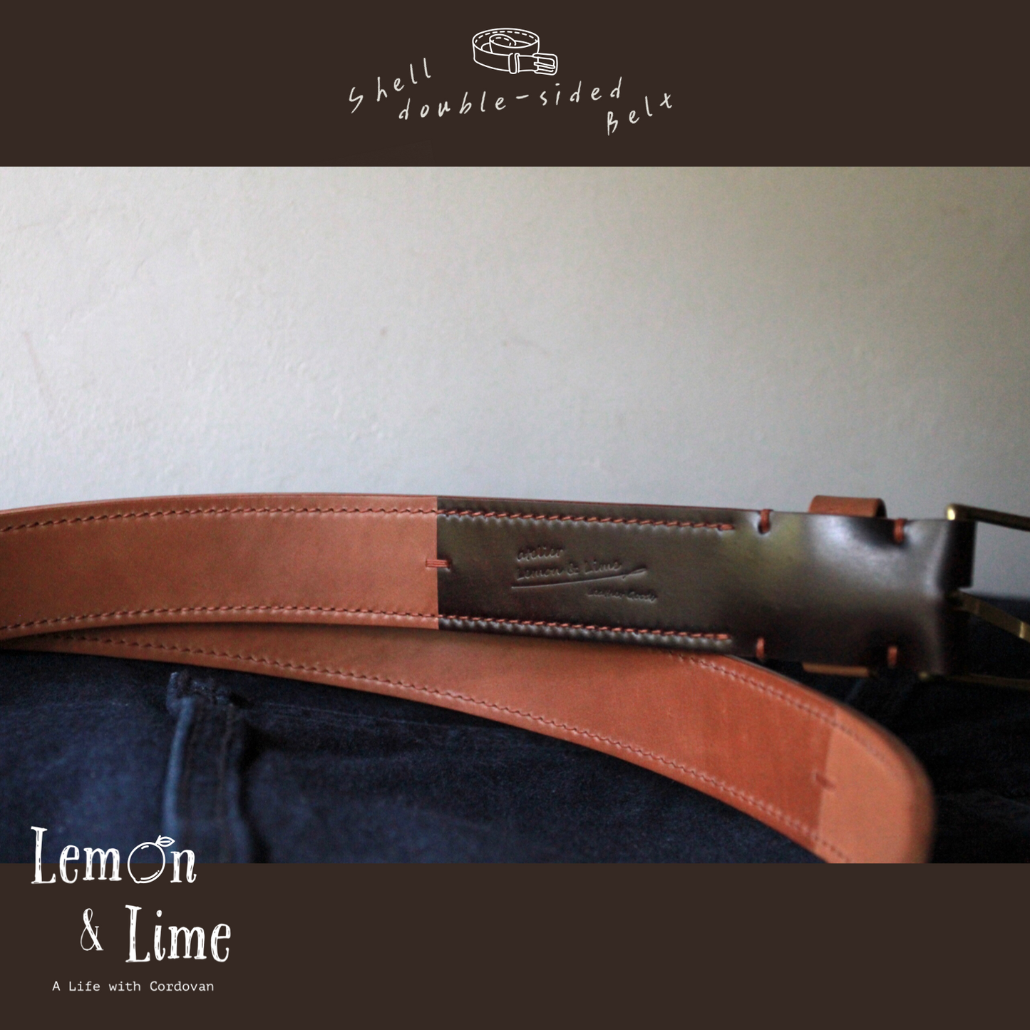 Shell Belt【Horween】シェルコードバンのベルト