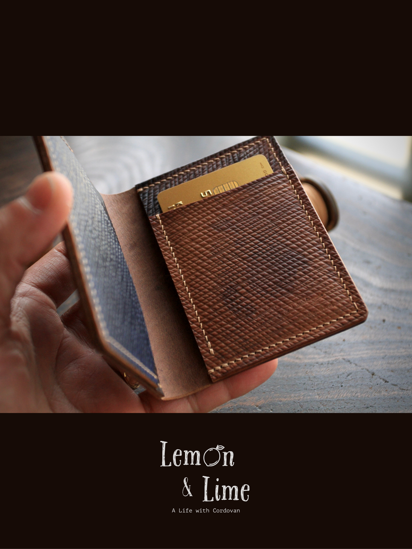 Shell Wallet / Simple / 4-pocket Card Wallet【Horween】シェルコードバンの4ポケットカードホルダー