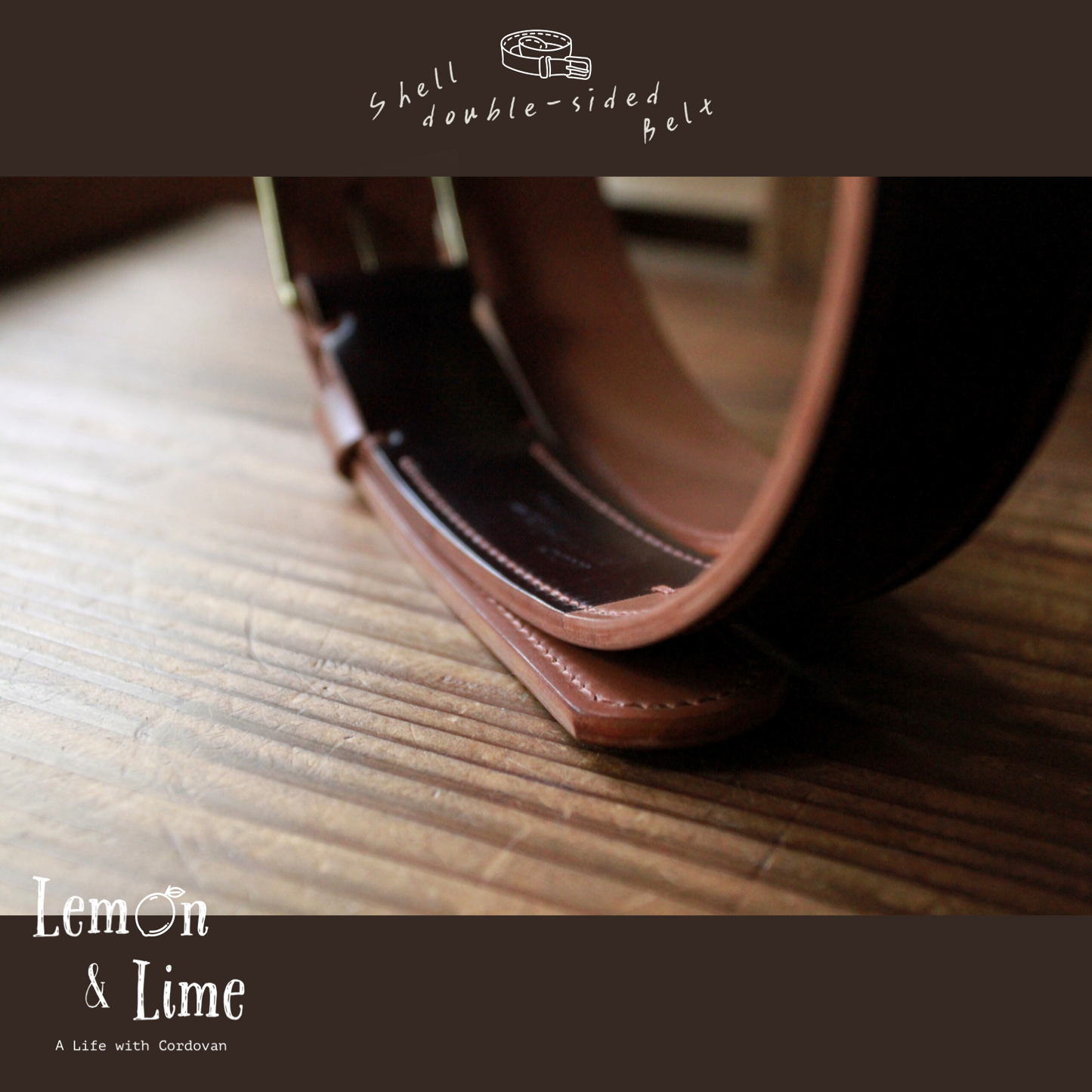 Shell Belt【Horween】シェルコードバンのベルト