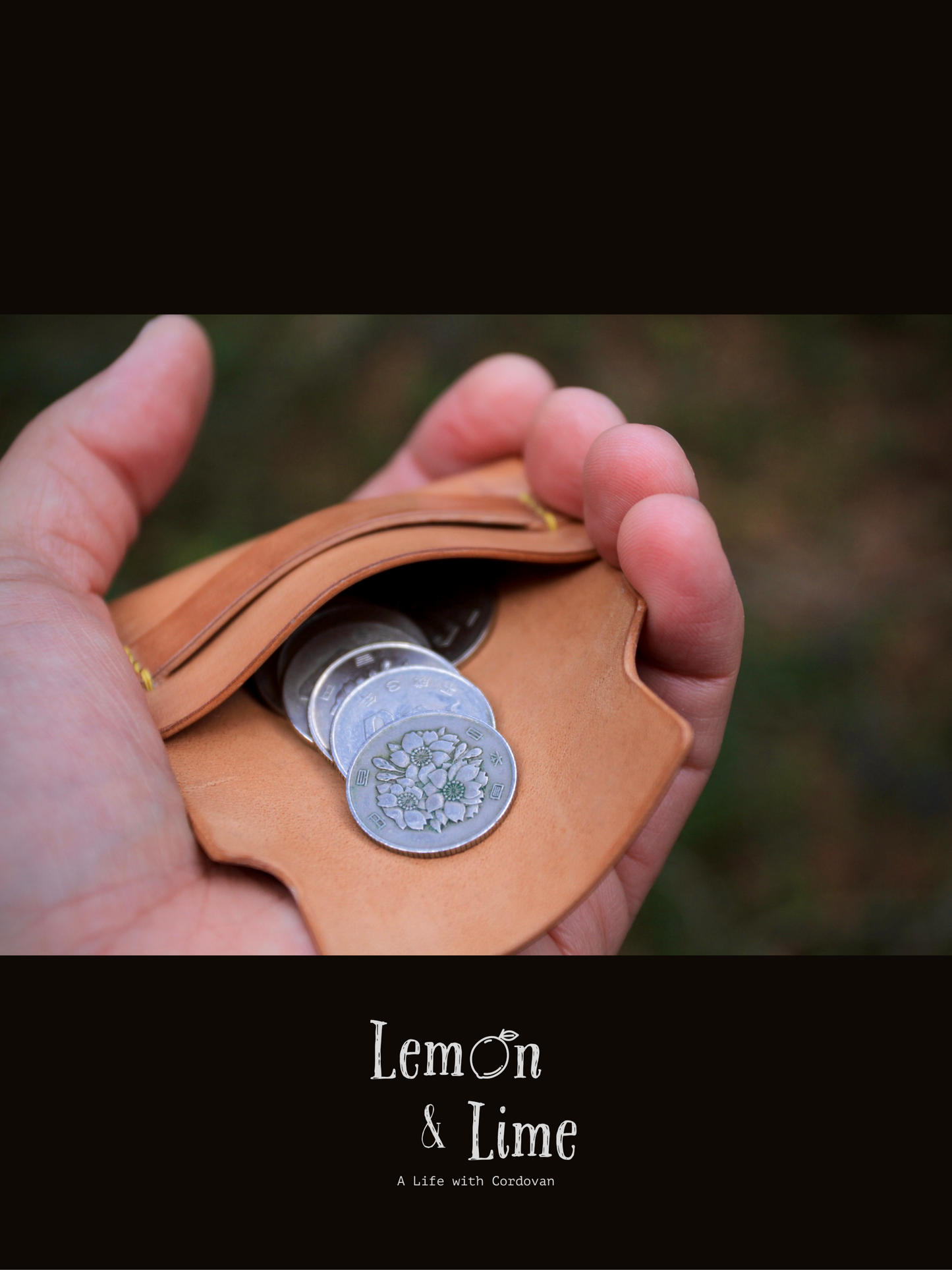 Shell Wallet / Simple / Coin Purse with Strap【Horween】シェルコードバンでつくったストラップで留める小銭入れ