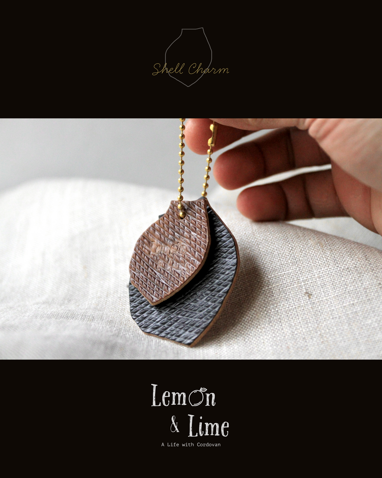 Shell Charm【Horween】シェルコードバン型のチャーム