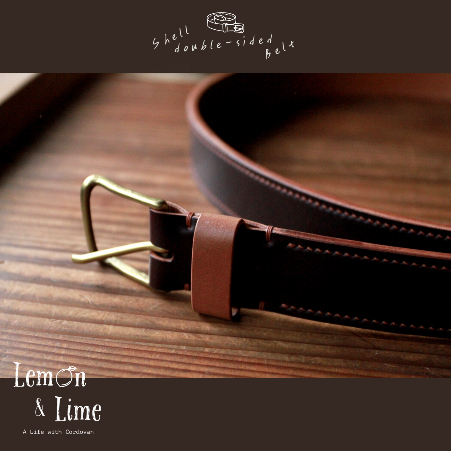 Shell Belt【Horween】シェルコードバンのベルト