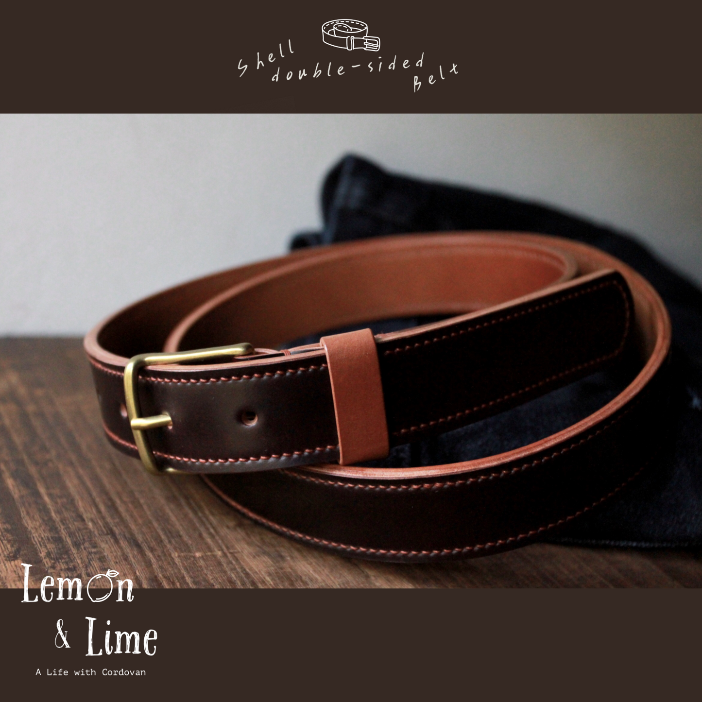 Shell Belt【Horween】シェルコードバンのベルト