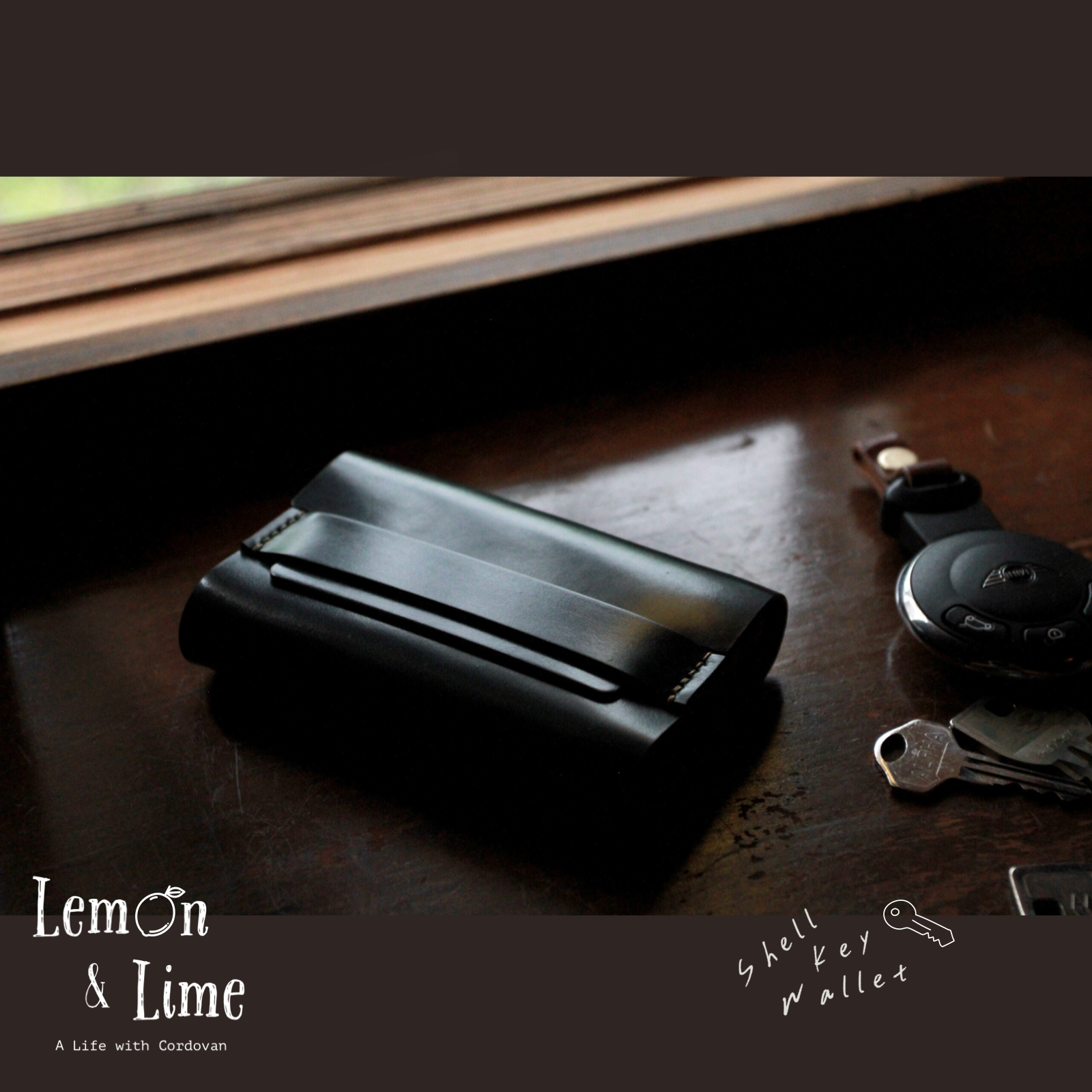 Horweenシェルコードバンでつくった、カードも入るキー Horweenシェルコードバンでつくった、カードも入るキー