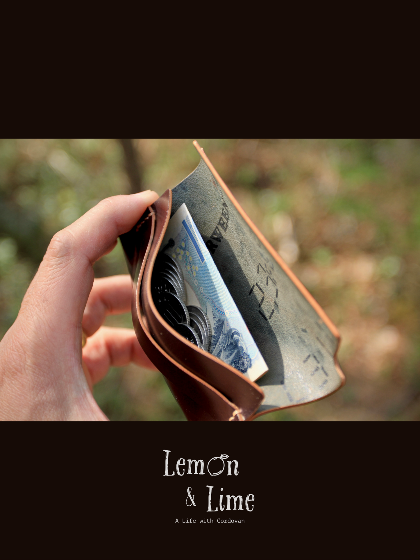 Shell Wallet / Simple / Coin Purse with Strap【Horween】シェルコードバンでつくったストラップで留める小銭入れ (コピー)
