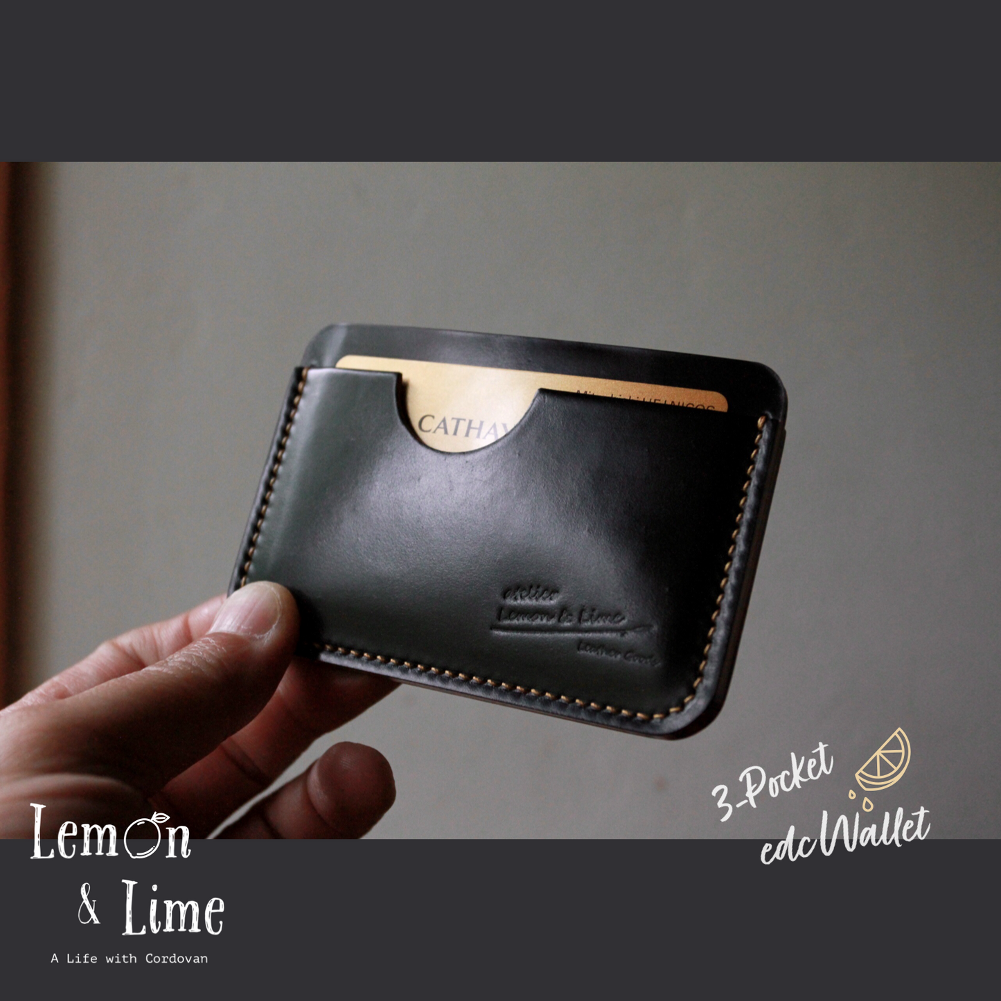 Shell Wallet / r12.5 / Single (3-pocket)【Horween】シェルコードバンのカードホルダー / r12.5 / Single (3-pocket)