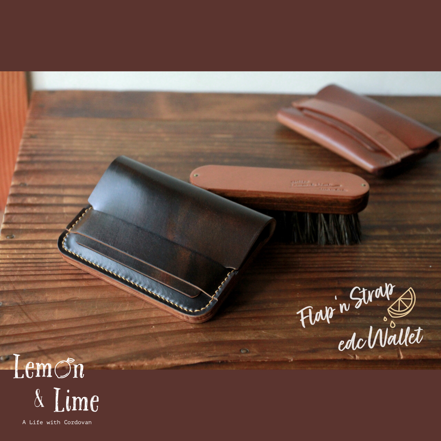 Shell Wallet / r12.5 / Flap and Strap【Horween】シェルコードバンの財布 / r12.5 / Flap and Strap