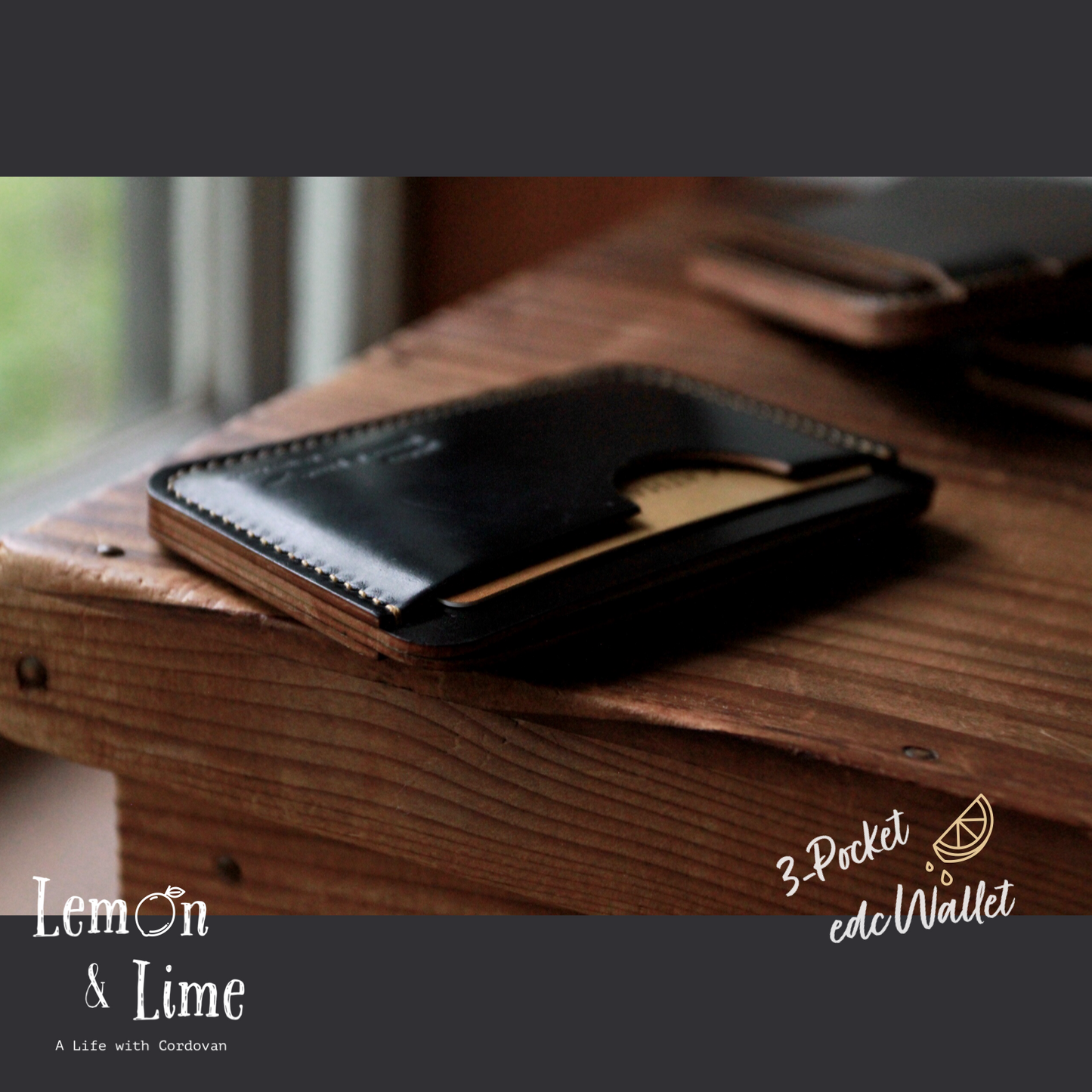 Shell Wallet / r12.5 / Single (3-pocket)【Horween】シェルコードバンのカードホルダー / r12.5 / Single (3-pocket)