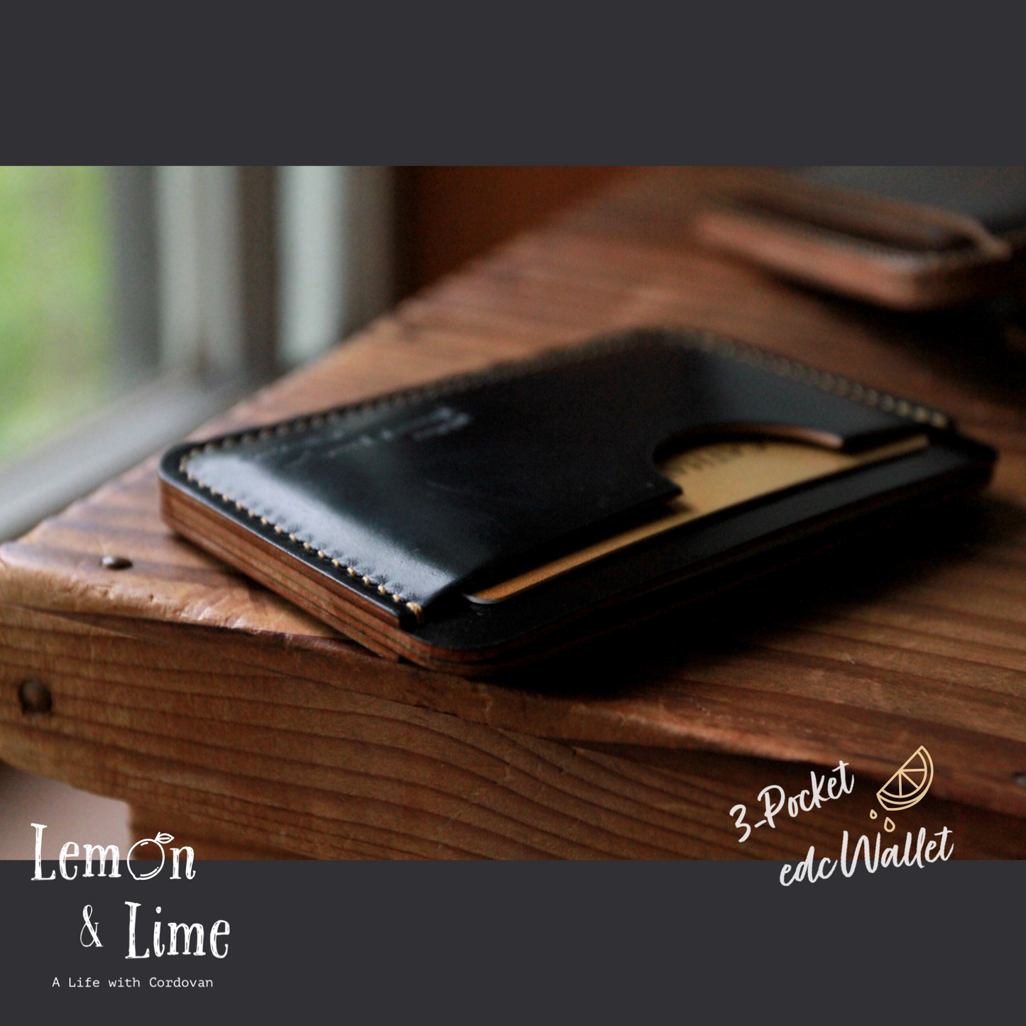 Shell Wallet / r12.5 / Single (3-pocket)【Horween】シェルコードバンのカードホルダー / r12.5 / Single (3-pocket)