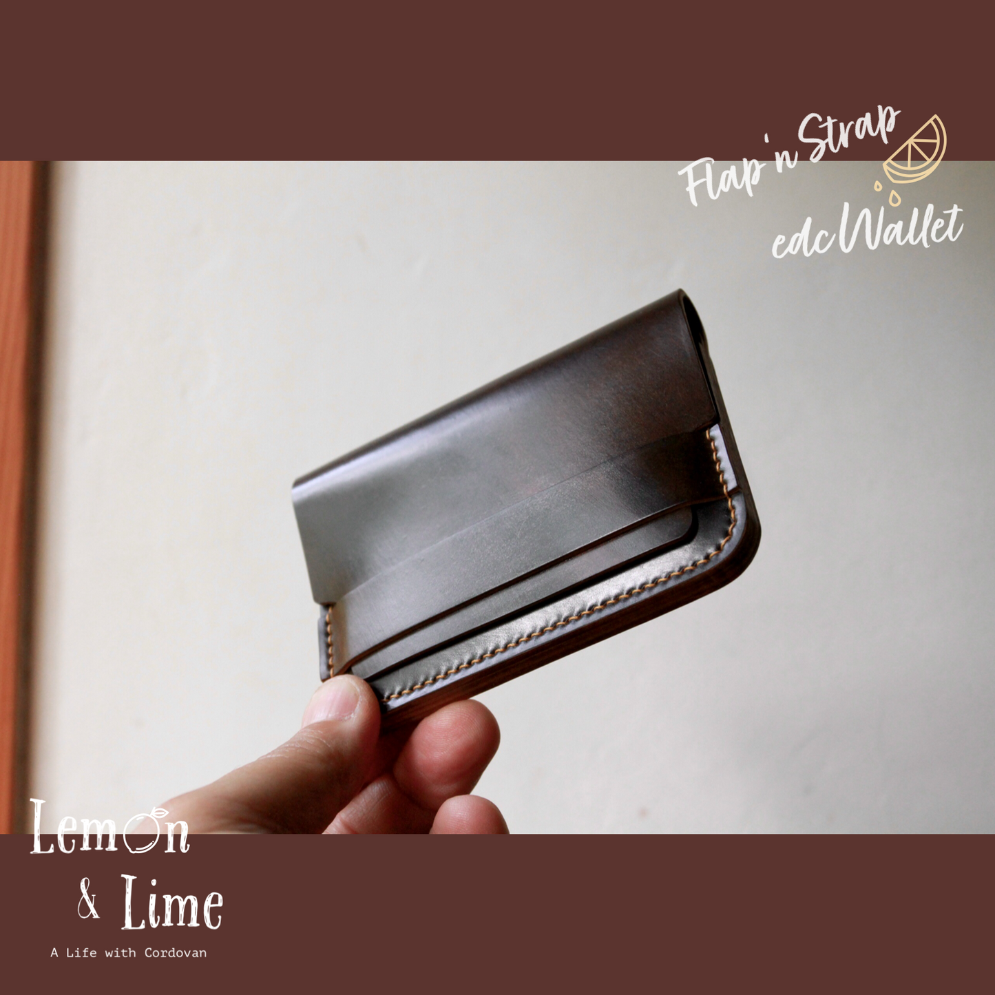 Shell Wallet / r12.5 / Flap and Strap【Horween】シェルコードバンの財布 / r12.5 / Flap and Strap