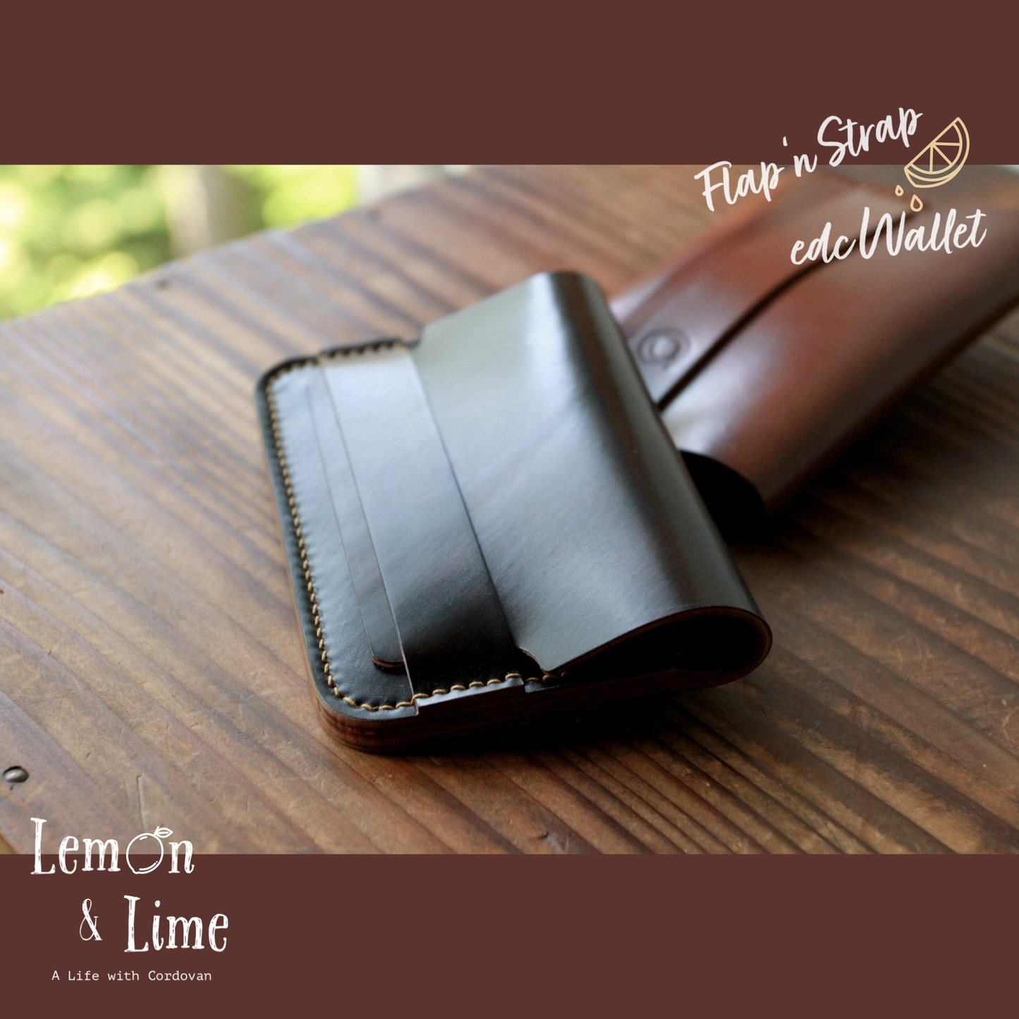 Shell Wallet / r12.5 / Flap and Strap【Horween】シェルコードバンの財布 / r12.5 / Flap and Strap