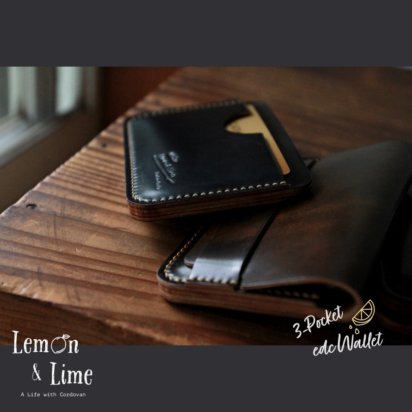Shell Wallet / r12.5 / Single (3-pocket)【Horween】シェルコードバンのカードホルダー / r12.5 / Single (3-pocket)