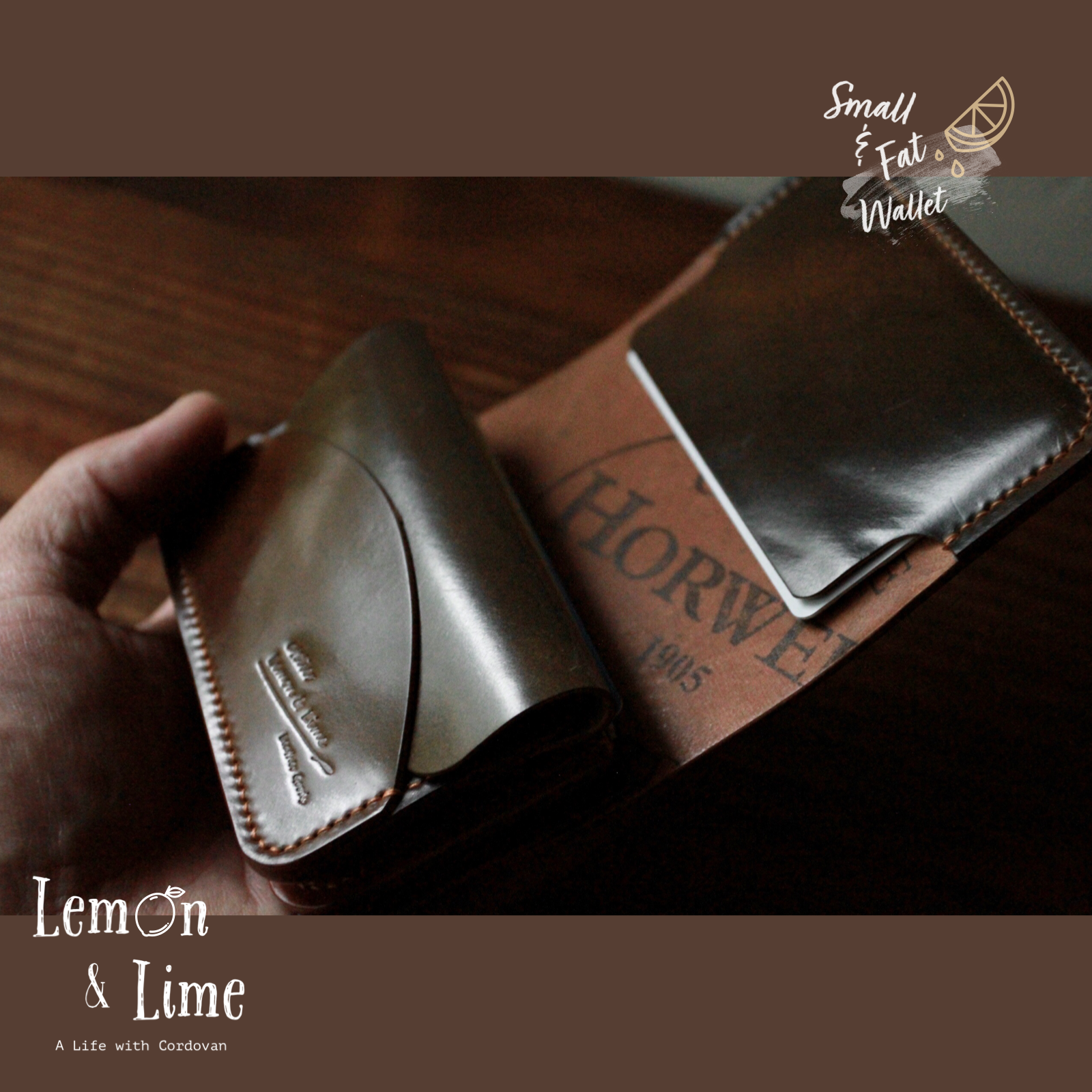 Horweenシェルコードバンの財布 Small and Fat / atelier Lemon & Lime Horweenシェルコードバンの財布 Small and Fat / atelier Lemon & Lime