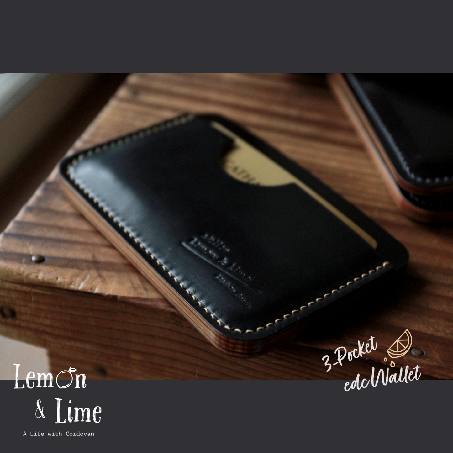 Shell Wallet / r12.5 / Single (3-pocket)【Horween】シェルコードバンのカードホルダー / r12.5 / Single (3-pocket)