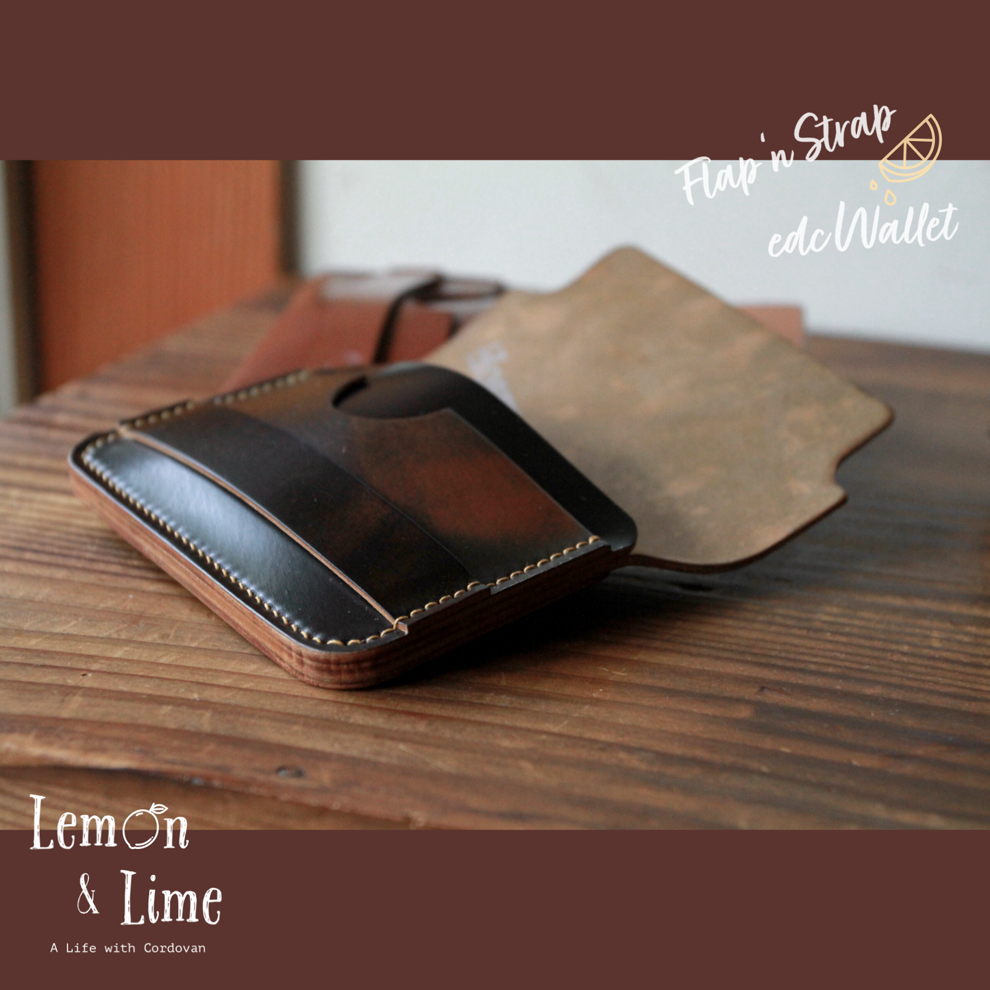 Shell Wallet / r12.5 / Flap and Strap【Horween】シェルコードバンの財布 / r12.5 / Flap and Strap