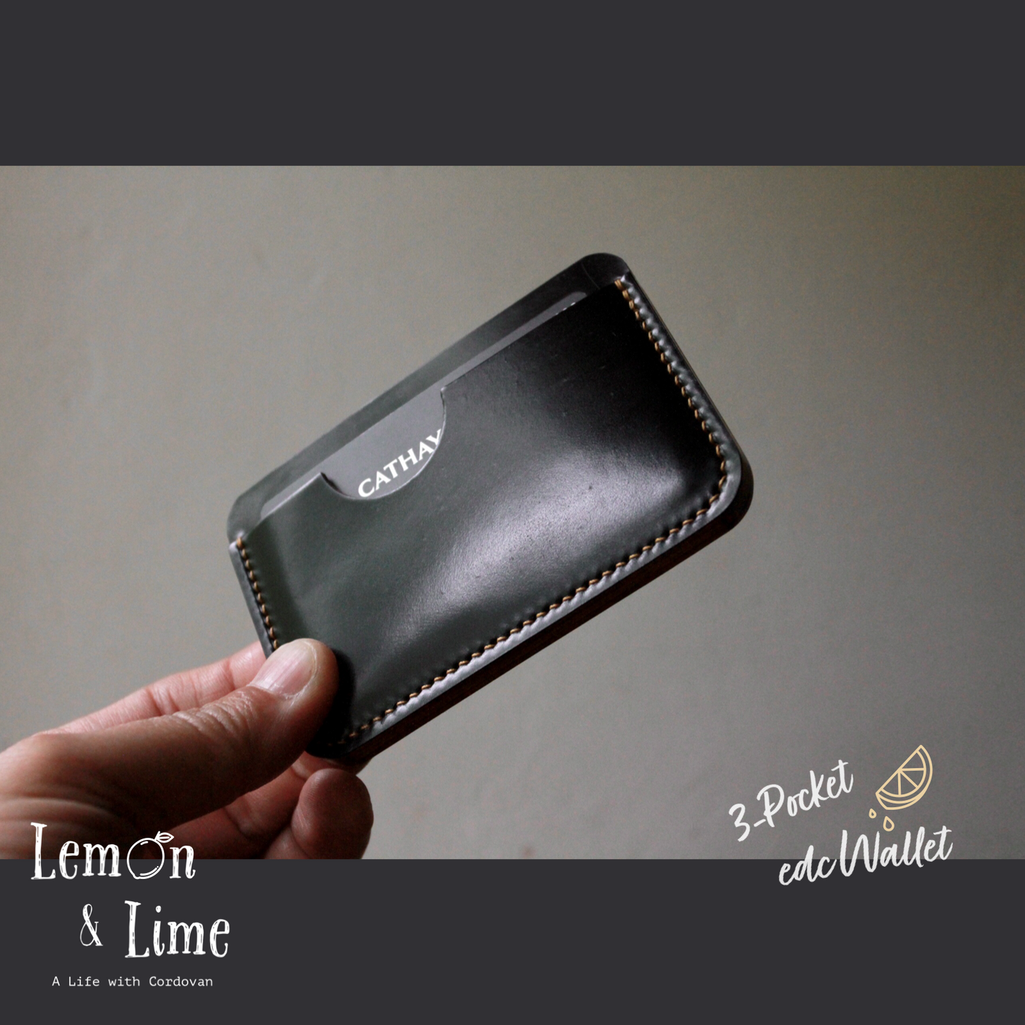 Shell Wallet / r12.5 / Single (3-pocket)【Horween】シェルコードバンのカードホルダー / r12.5 / Single (3-pocket)