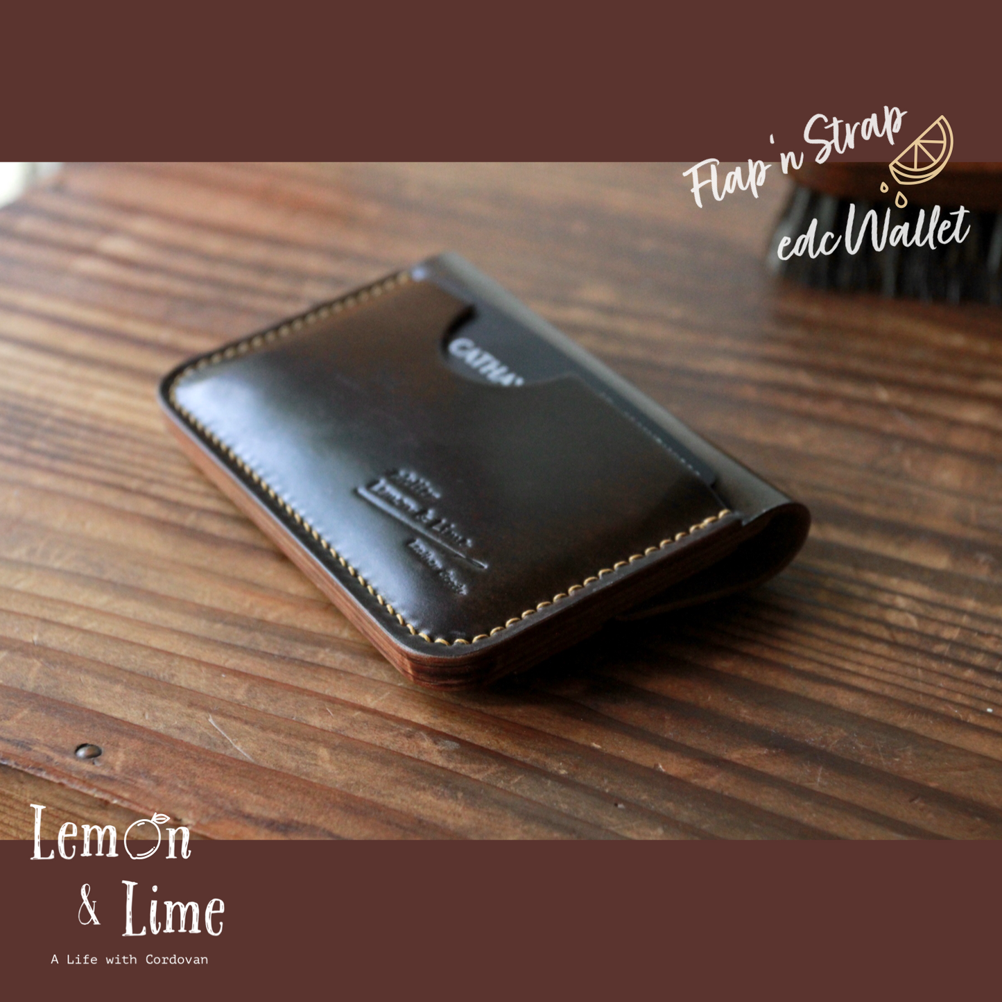Shell Wallet / r12.5 / Flap and Strap【Horween】シェルコードバンの財布 / r12.5 / Flap and Strap