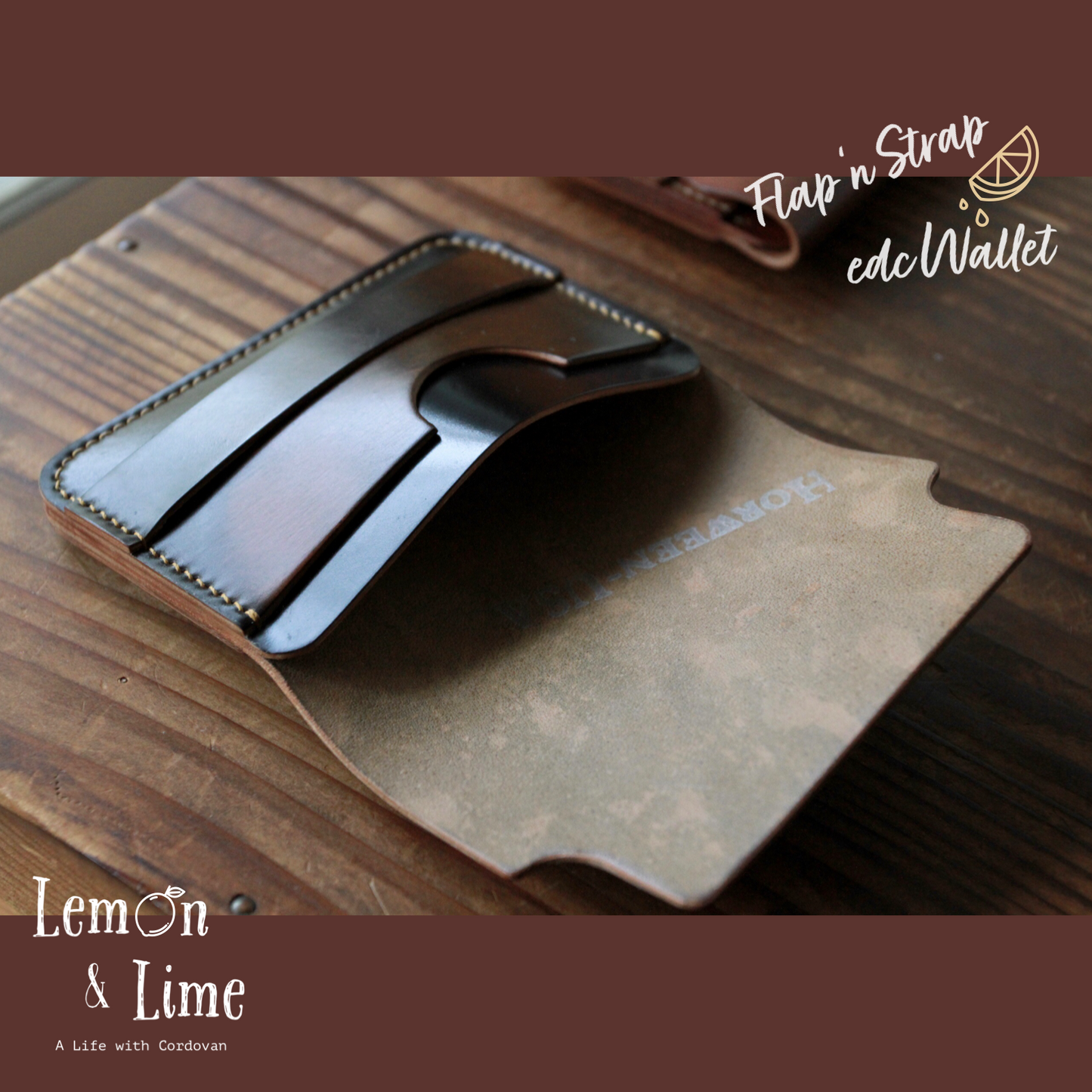Shell Wallet / r12.5 / Flap and Strap【Horween】シェルコードバンの財布 / r12.5 / Flap and Strap