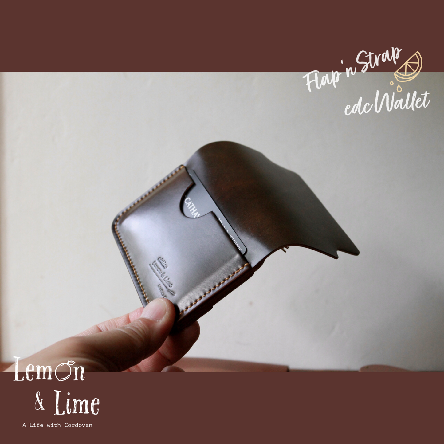 Shell Wallet / r12.5 / Flap and Strap【Horween】シェルコードバンの財布 / r12.5 / Flap and Strap