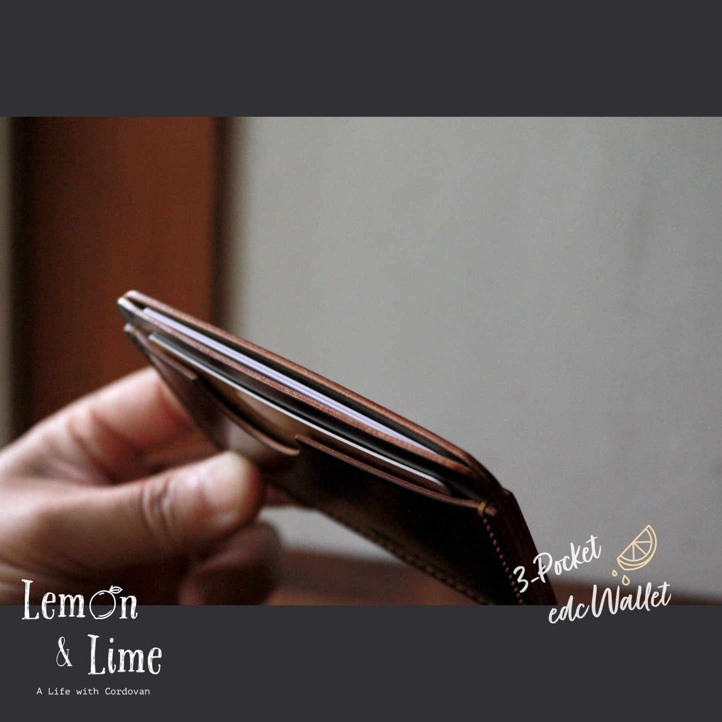Shell Wallet / r12.5 / Single (3-pocket)【Horween】シェルコードバンのカードホルダー / r12.5 / Single (3-pocket)