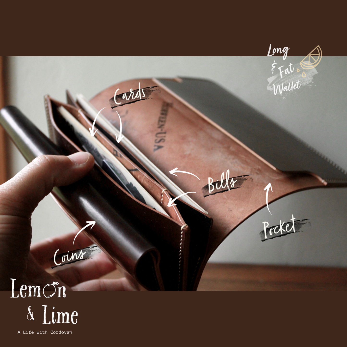 Shell Wallet / r12.5 / Long and Fat【Horween】シェルコードバンの財布 / r12.5 / Long and Fat