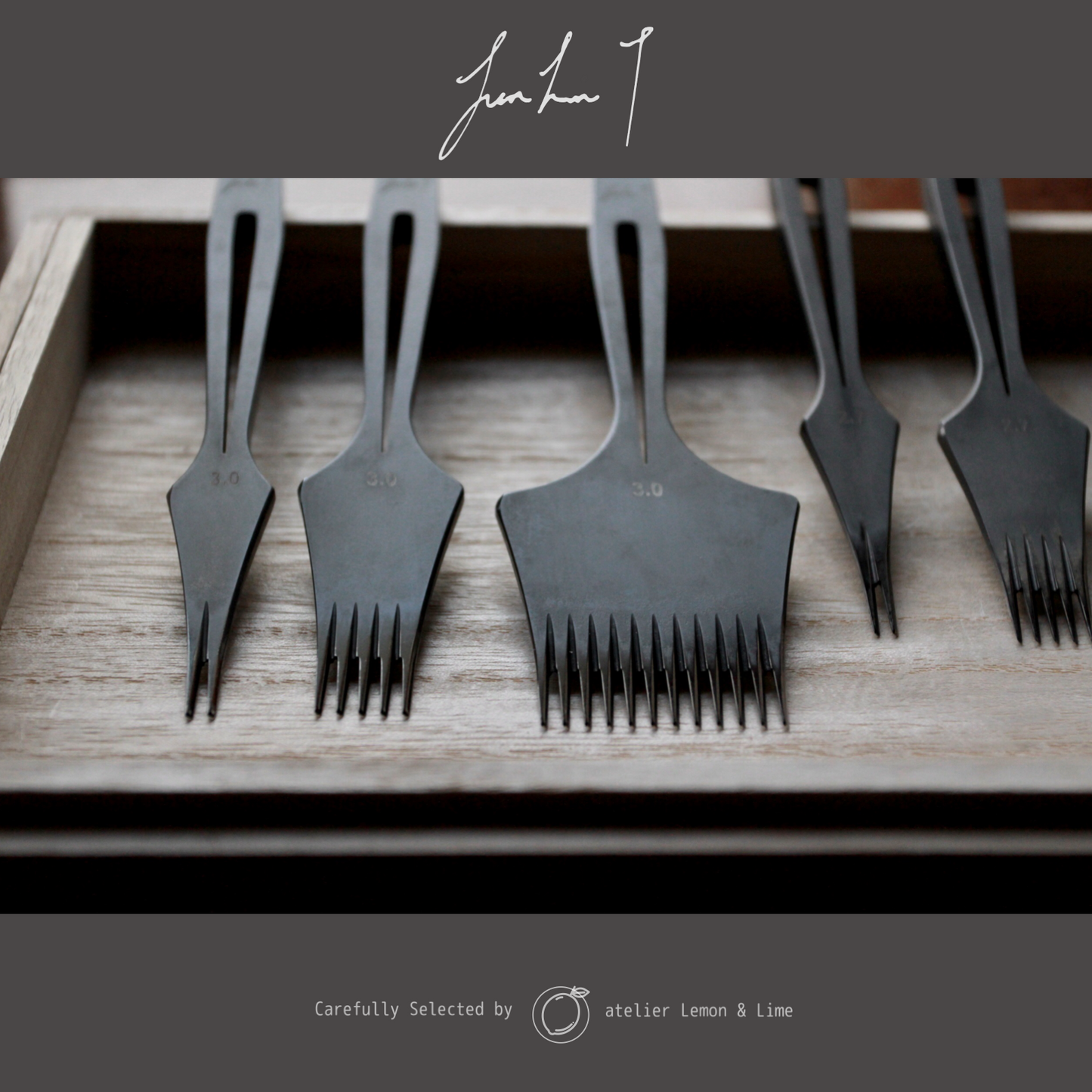 * ヨーロッパ目打ち 3本セット【Jun Lin】French Pricking Irons