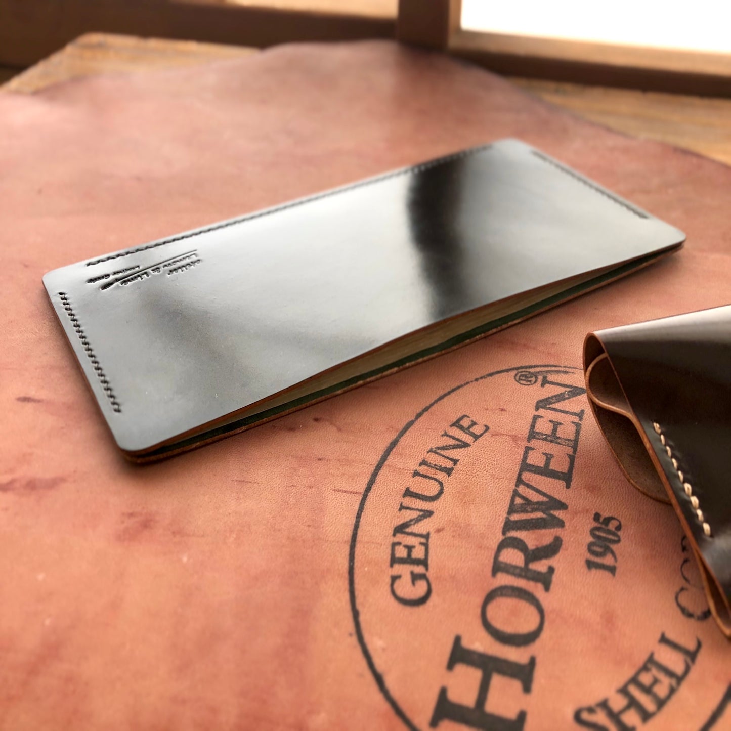 Shell Wallet / Simple / Long Bill Wallet【Horween】シェルコードバンの折らないで入れる札入れ