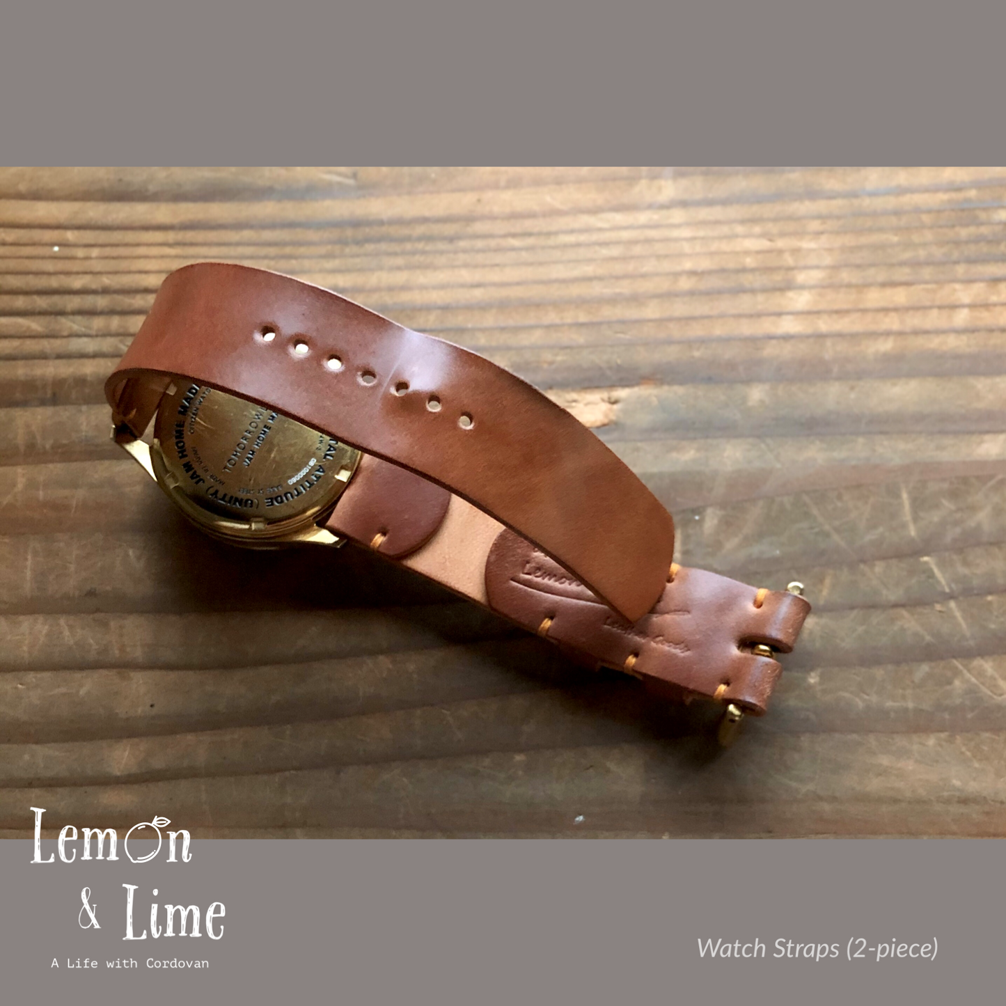 Shell Watch Strap (2-piece)【Horween】シェルコードバンの時計ベルト (2ピース)
