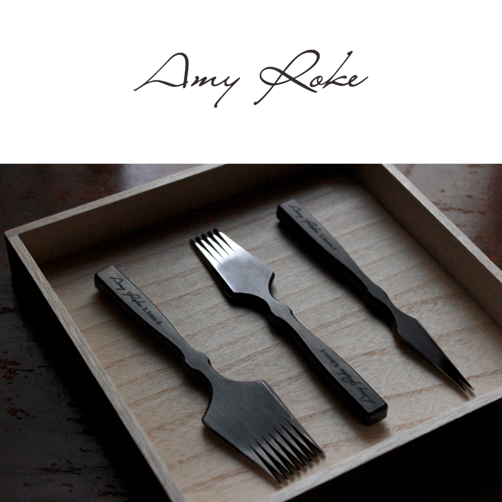 ヨーロッパ目打ち 3本セット【Amy Roke】French Pricking Irons ヨーロッパ目打ち 3本セット【Amy Roke】French Pricking Irons