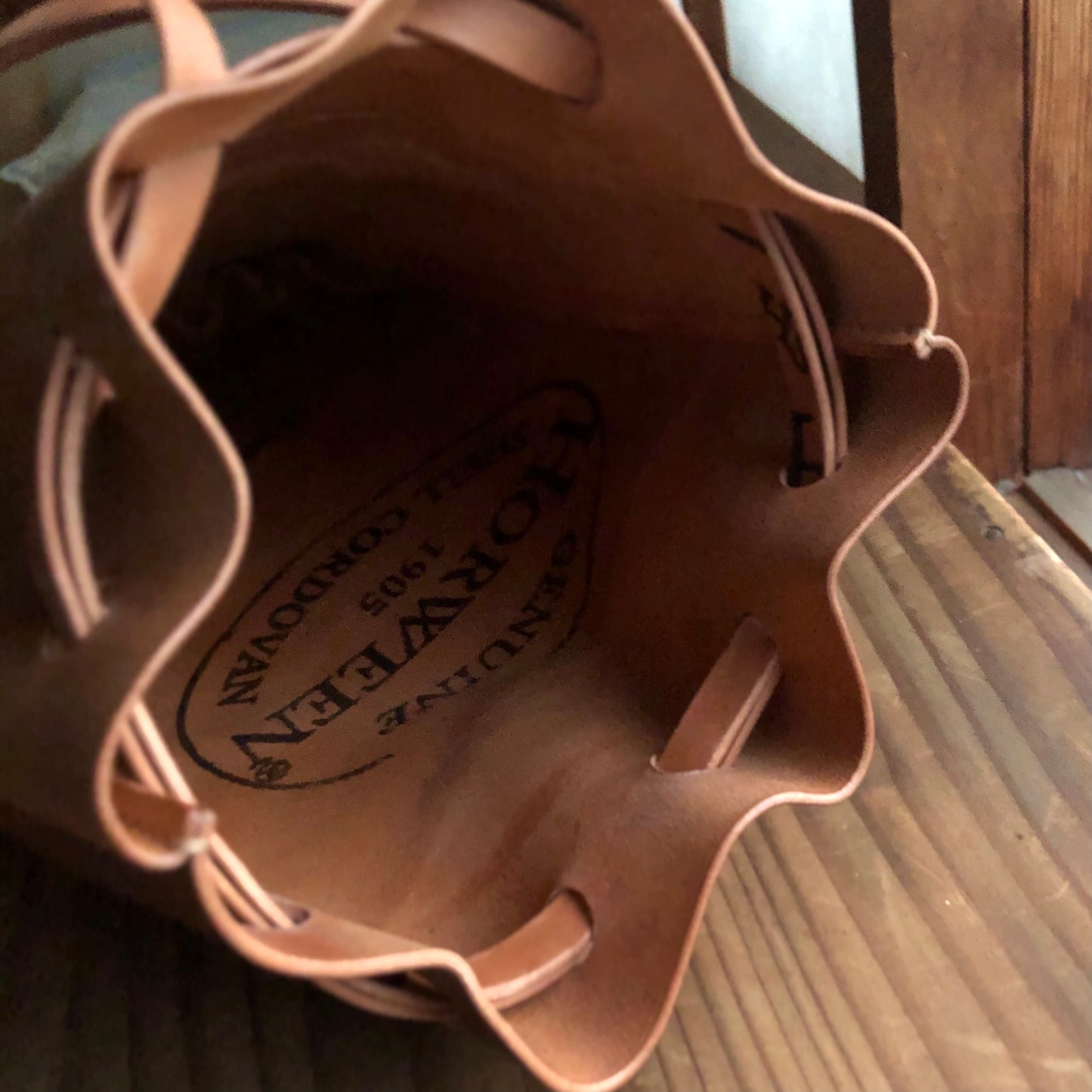 Shell Bag / Kinchaku【Horween】シェルコードバンの巾着