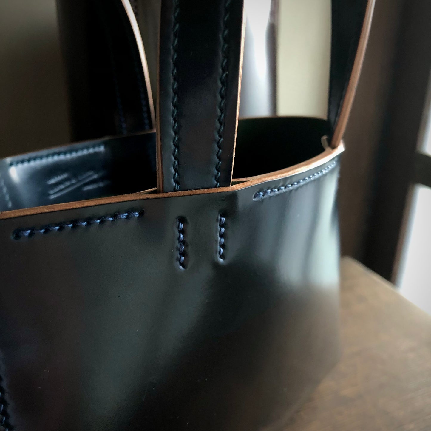 Shell Bag / Mini Tote (Horizontal)【Horween】シェルコードバンのミニトートバッグ(よこ型)